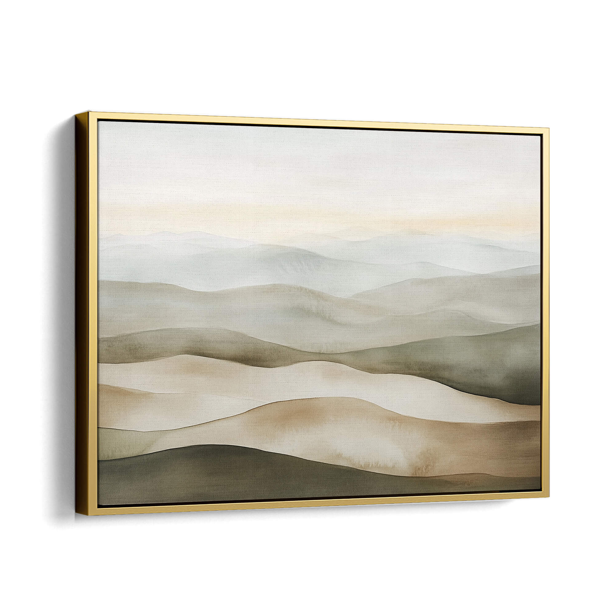 Meadow No2 Framed Canvas Gold Wall Art - Melrose Editions