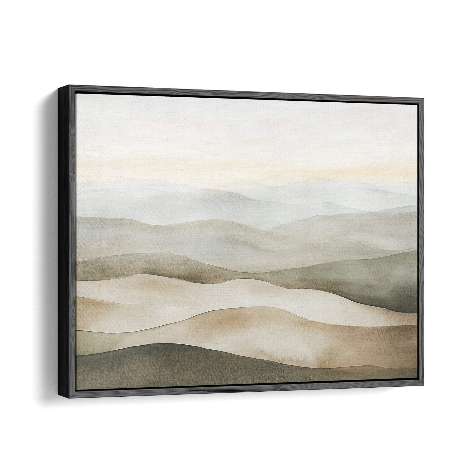 Meadow No2 Framed Canvas Black Wall Art - Melrose Editions