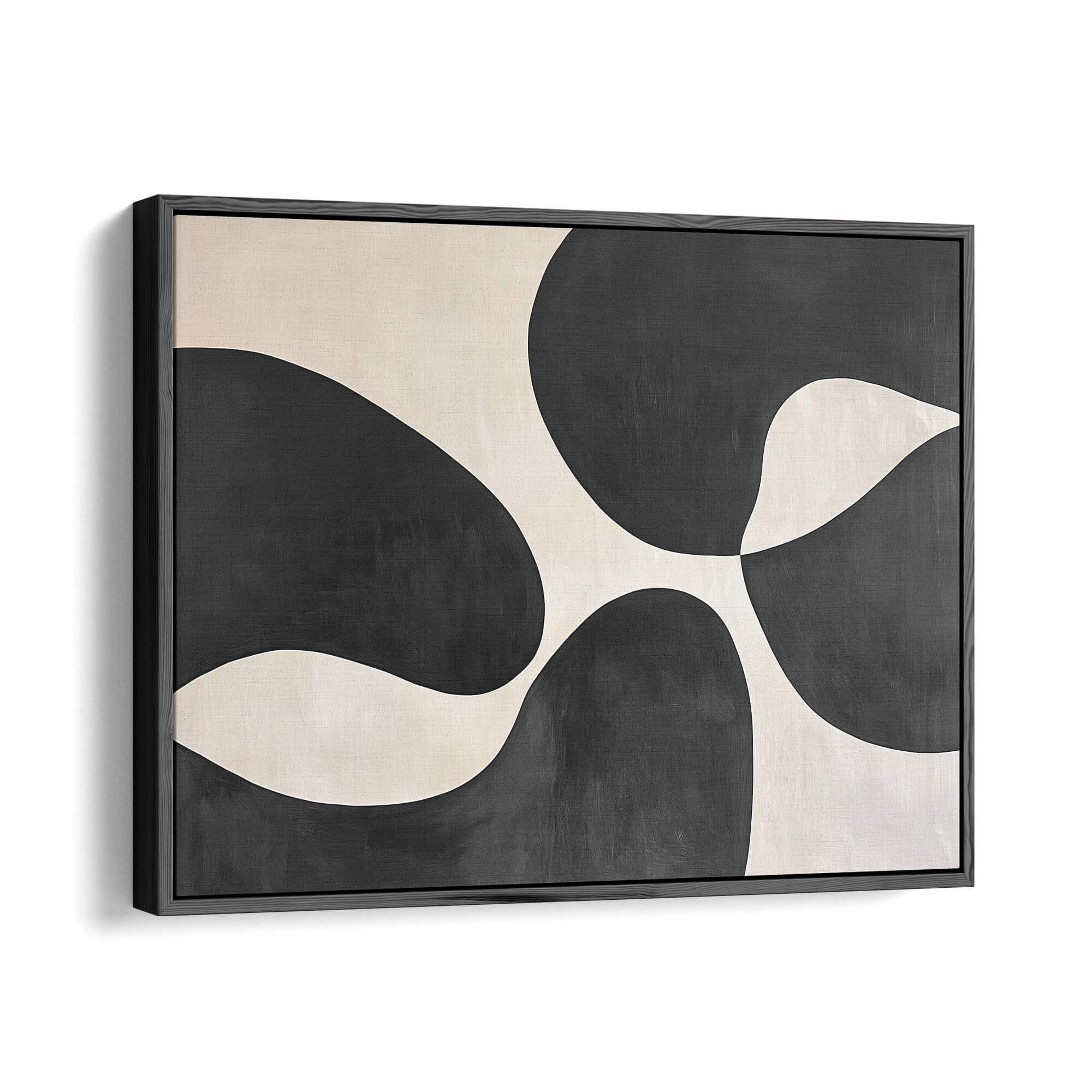 Midnight Motif Framed Canvas Black Wall Art - Melrose Editions
