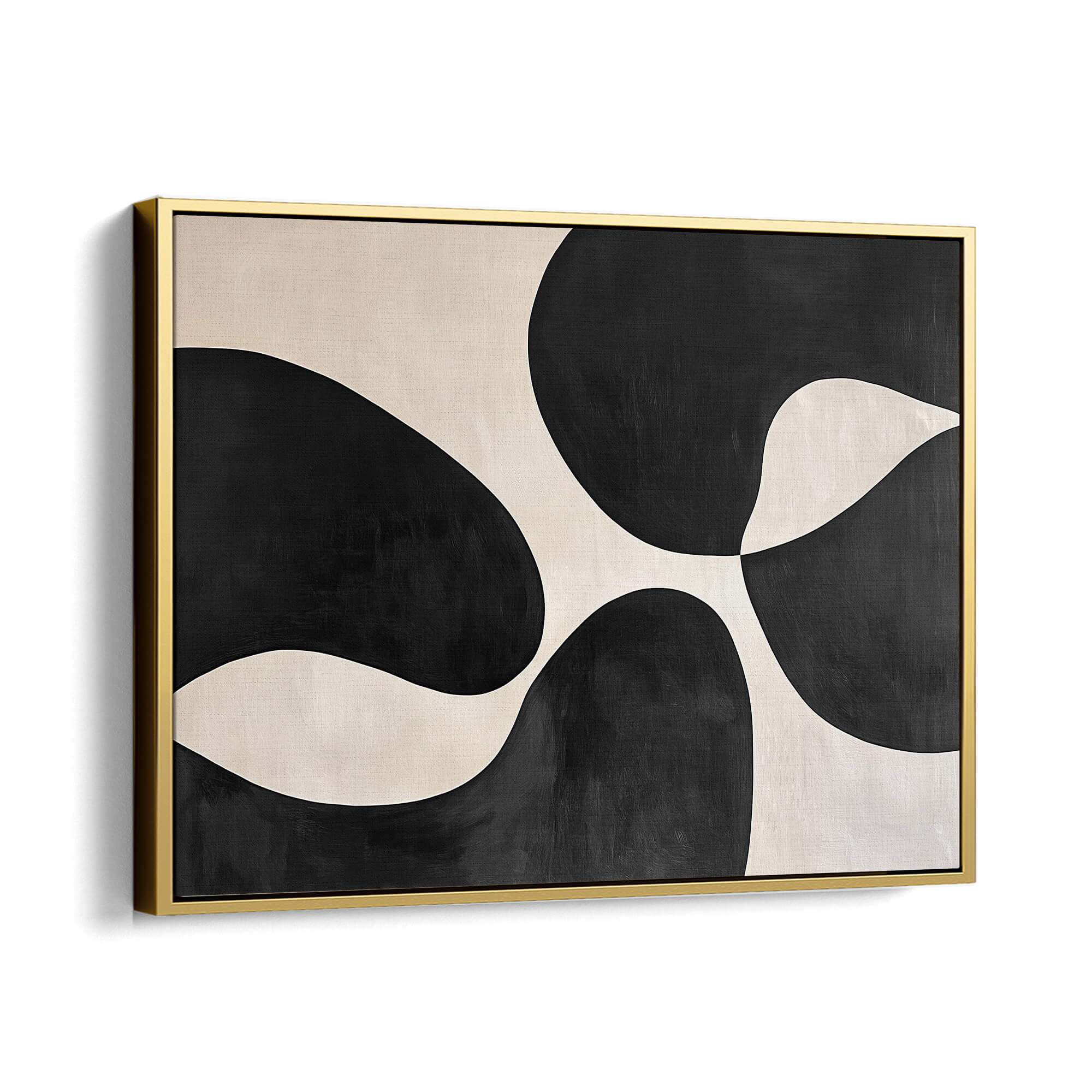 Midnight Motif Framed Canvas Gold Wall Art - Melrose Editions