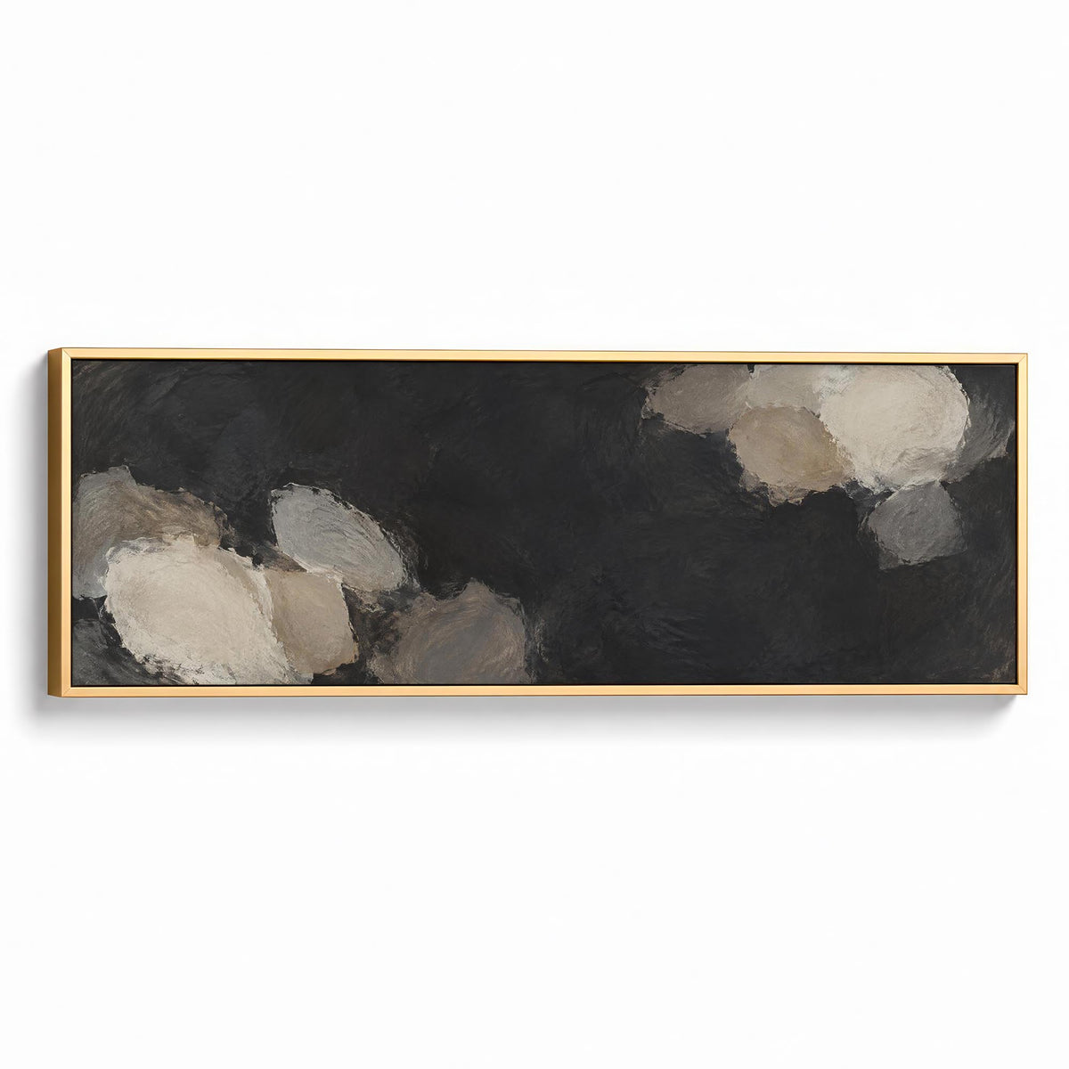Midnight Chalk Canvas Print Gold Wall Art - Melrose Editions