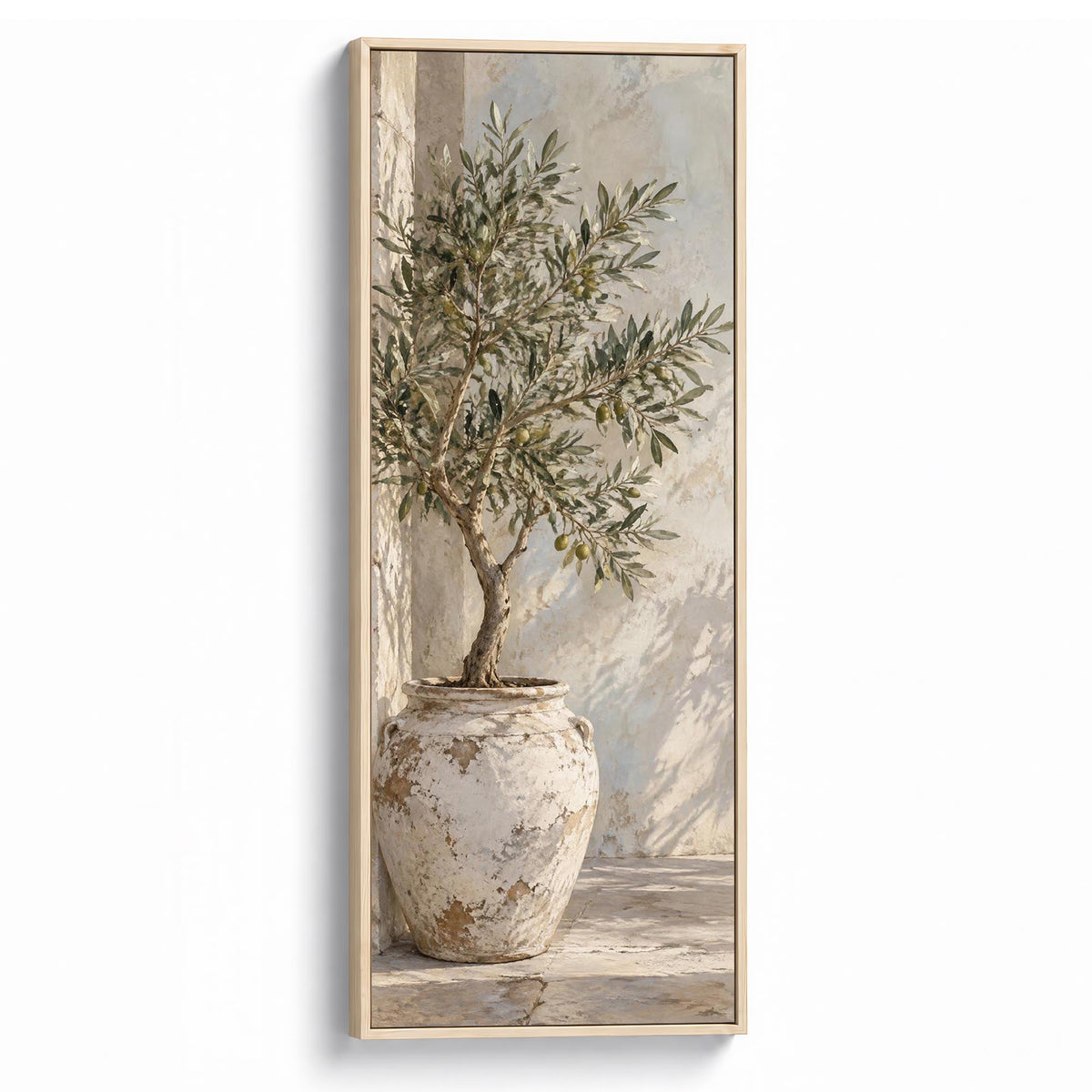 Morning Olive Canvas Print Natural Wall Art - Melrose Editions