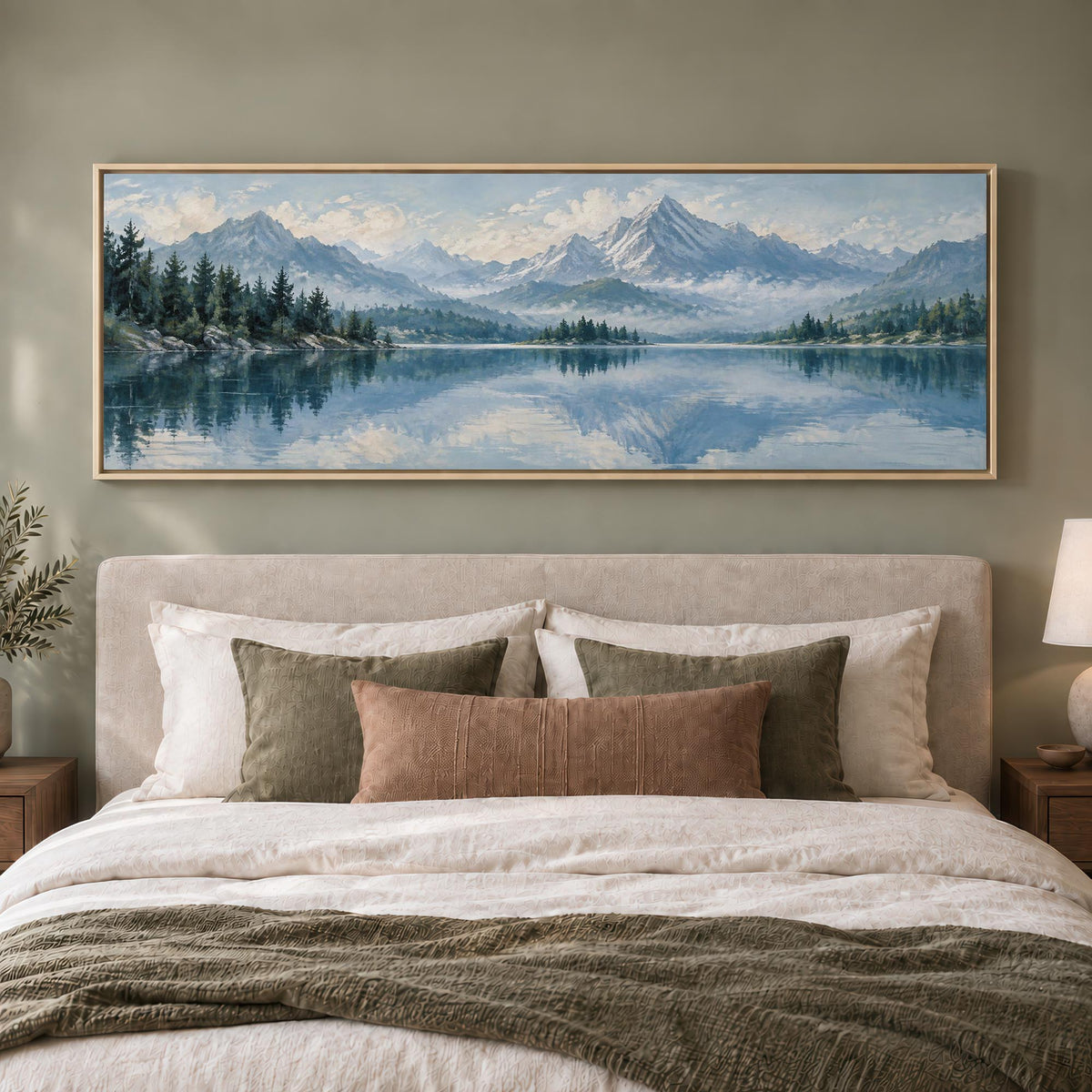 Mountain Reflections Canvas Print Wall Art - Melrose Editions
