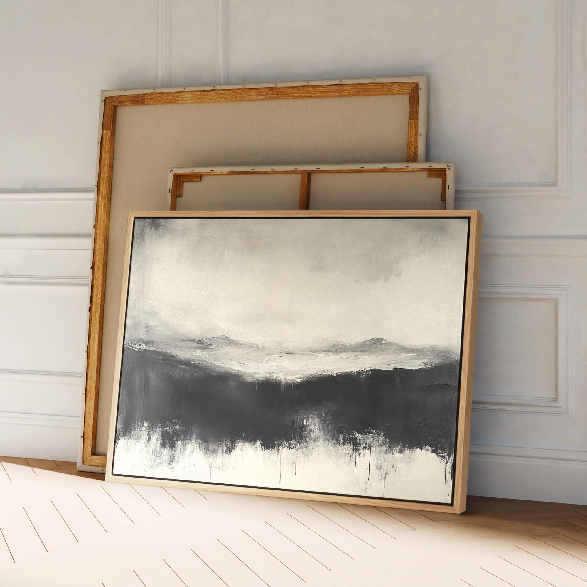 Noir Vale Framed Canvas Wall Art - Melrose Editions