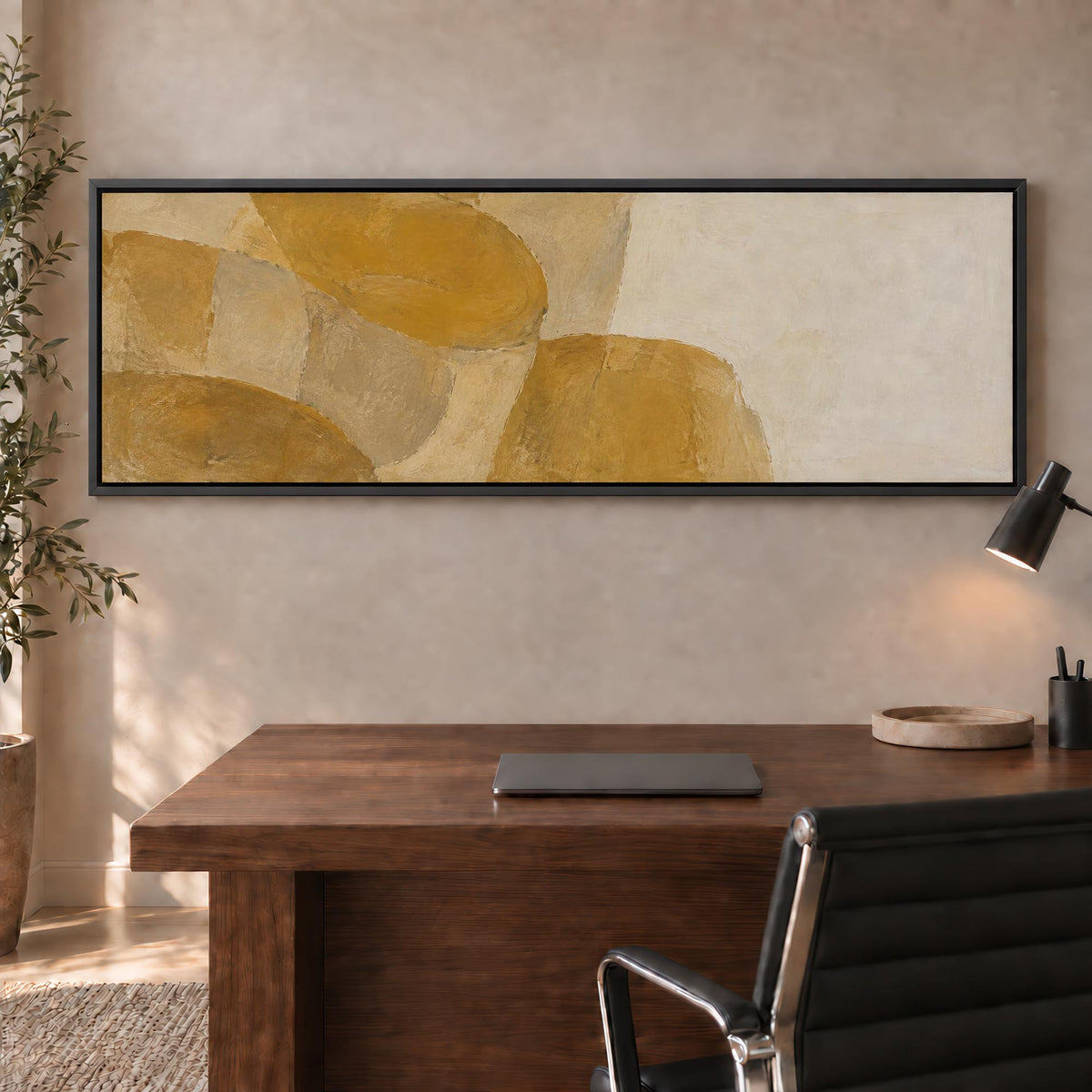 Ochre Rhythm Canvas Print Wall Art - Melrose Editions