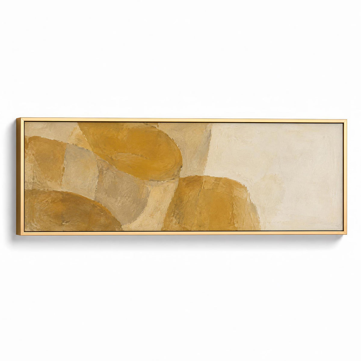 Ochre Rhythm Canvas Print Gold Wall Art - Melrose Editions