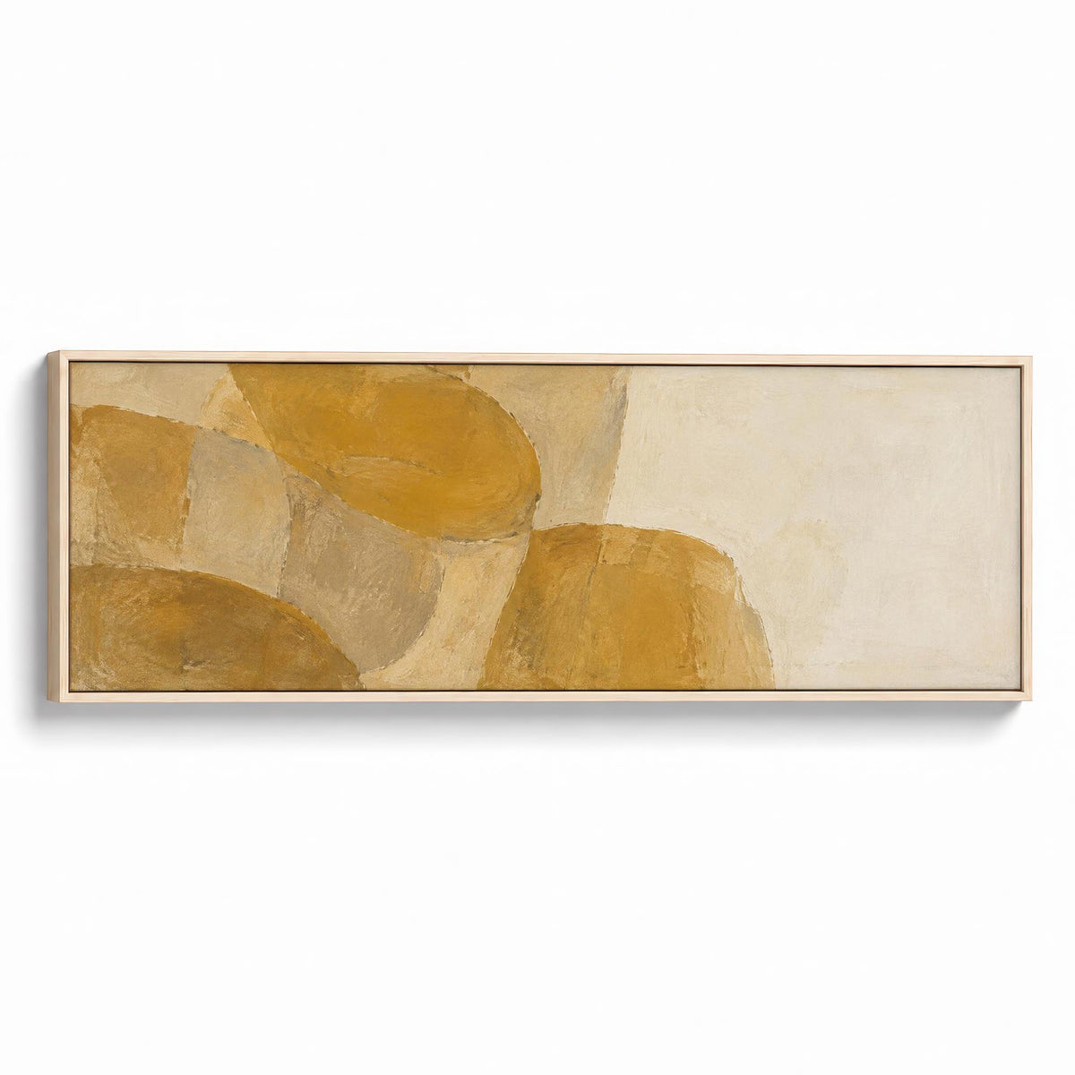 Ochre Rhythm Canvas Print Natural Wall Art - Melrose Editions