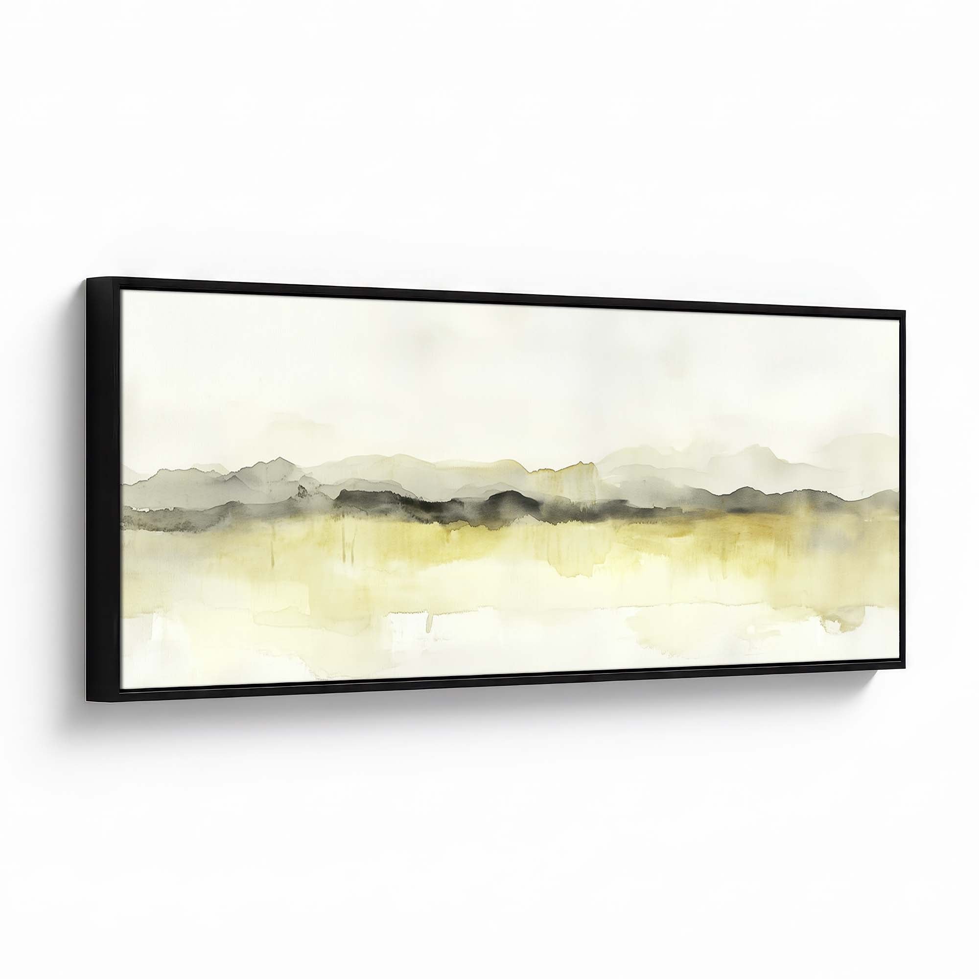 Olive Mountain Canvas Print Black Wall Art - Melrose Editions