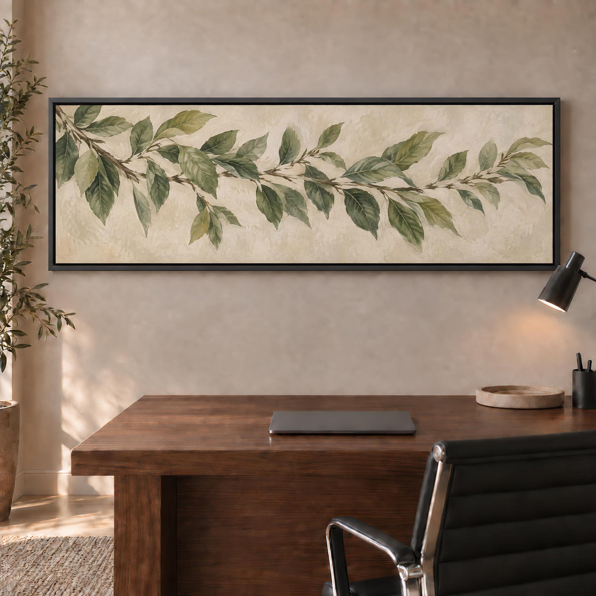 Olive Spray Canvas Print Wall Art - Melrose Editions