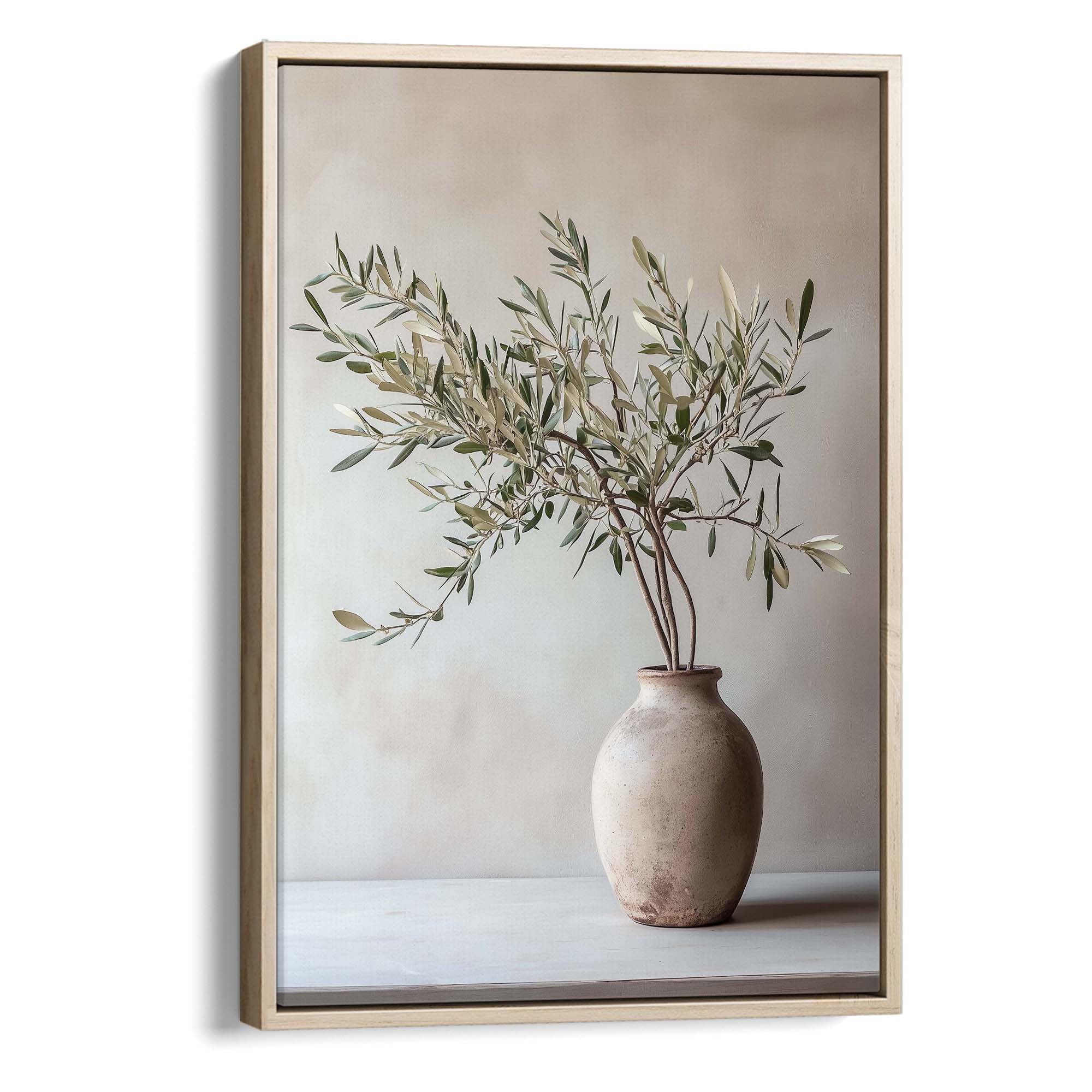 Olive Still Life No.7 Canvas Print Natural Wall Art - Melrose Editions