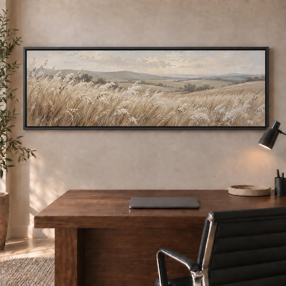 Pale Grasses Canvas Print Wall Art - Melrose Editions