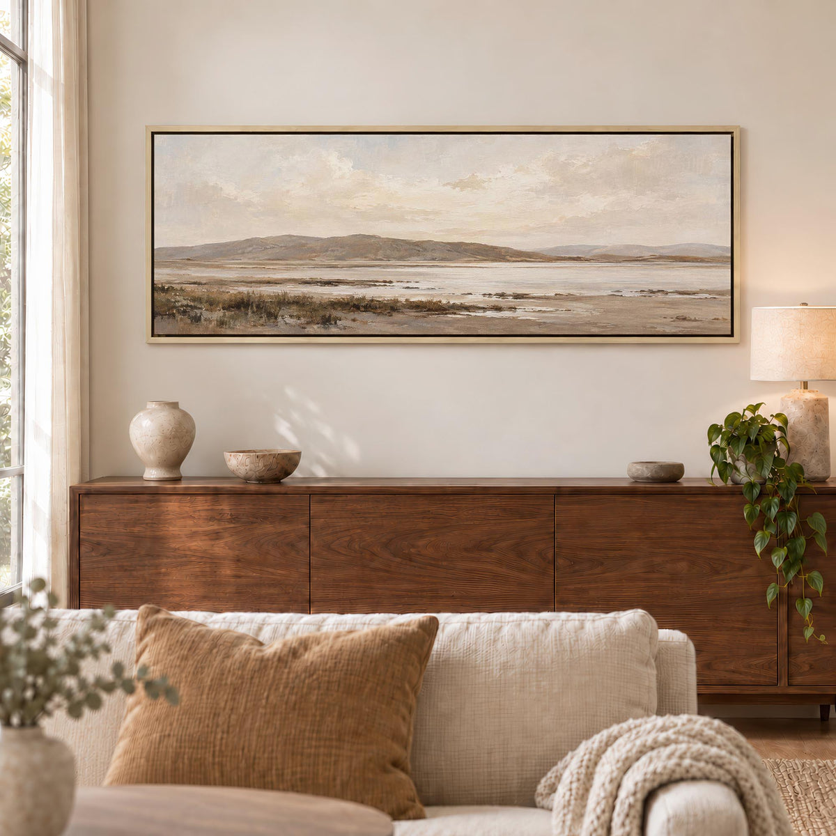 Pale Horizon Canvas Print Wall Art - Melrose Editions