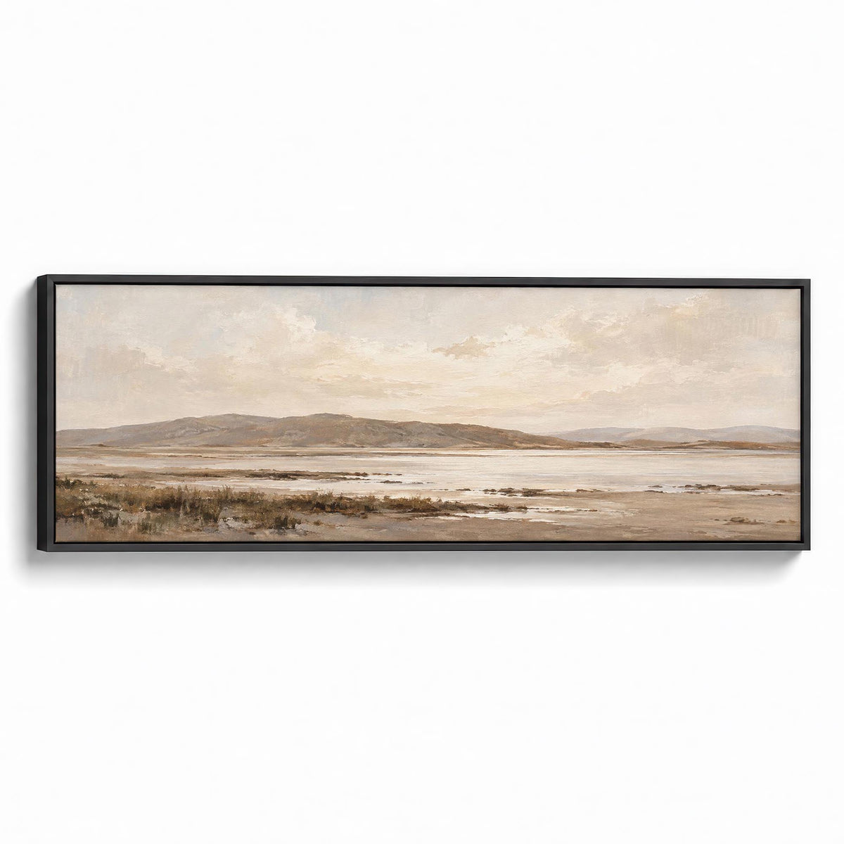 Pale Horizon Canvas Print Black Wall Art - Melrose Editions