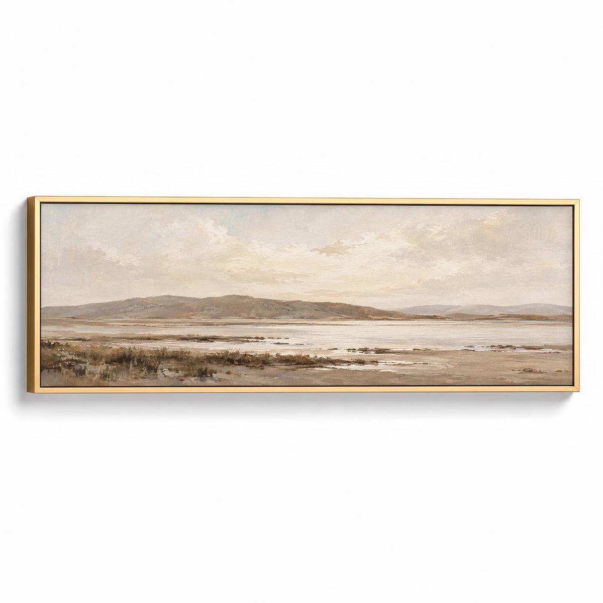 Pale Horizon Canvas Print Gold Wall Art - Melrose Editions