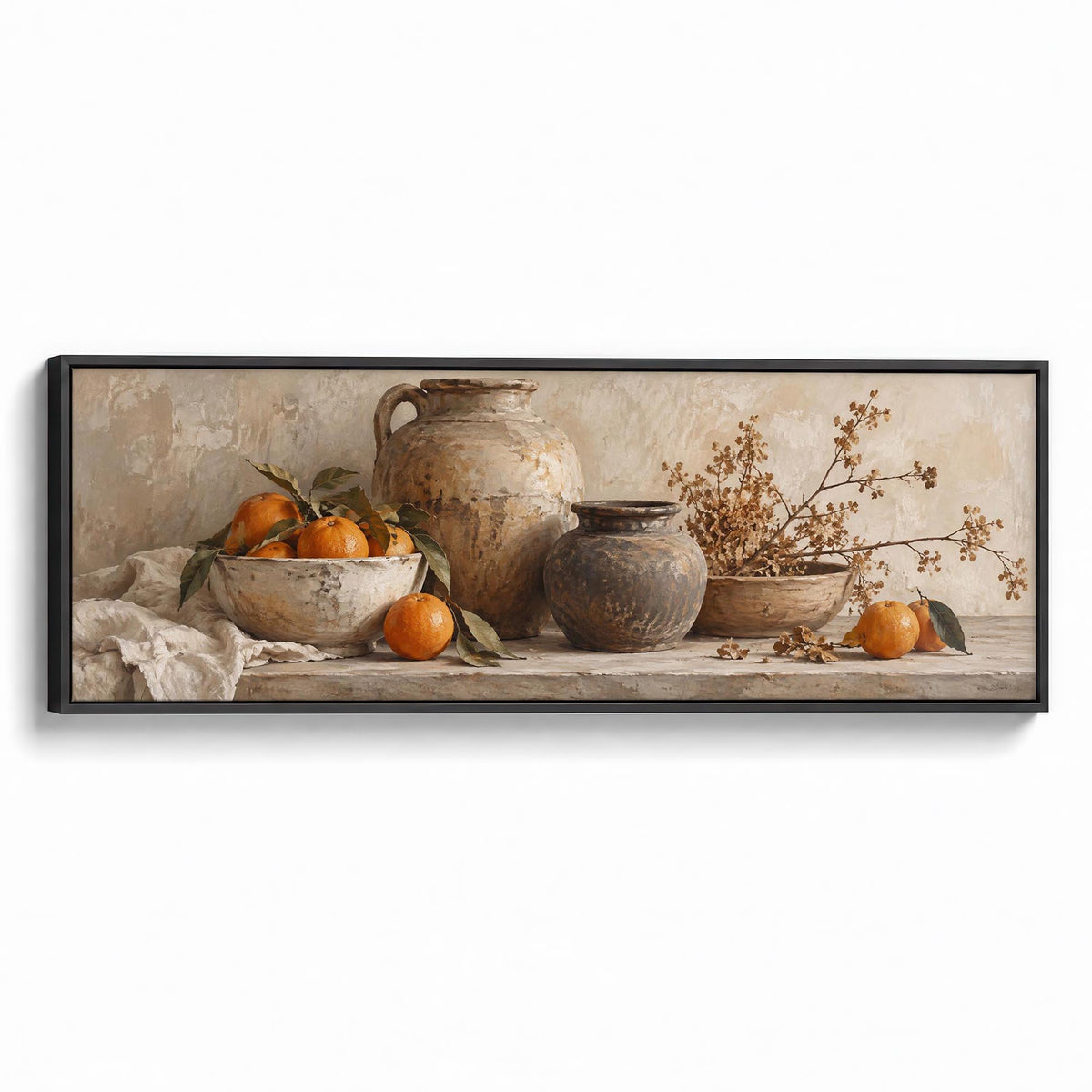 Quiet Pottery Canvas Print Black Wall Art - Melrose Editions