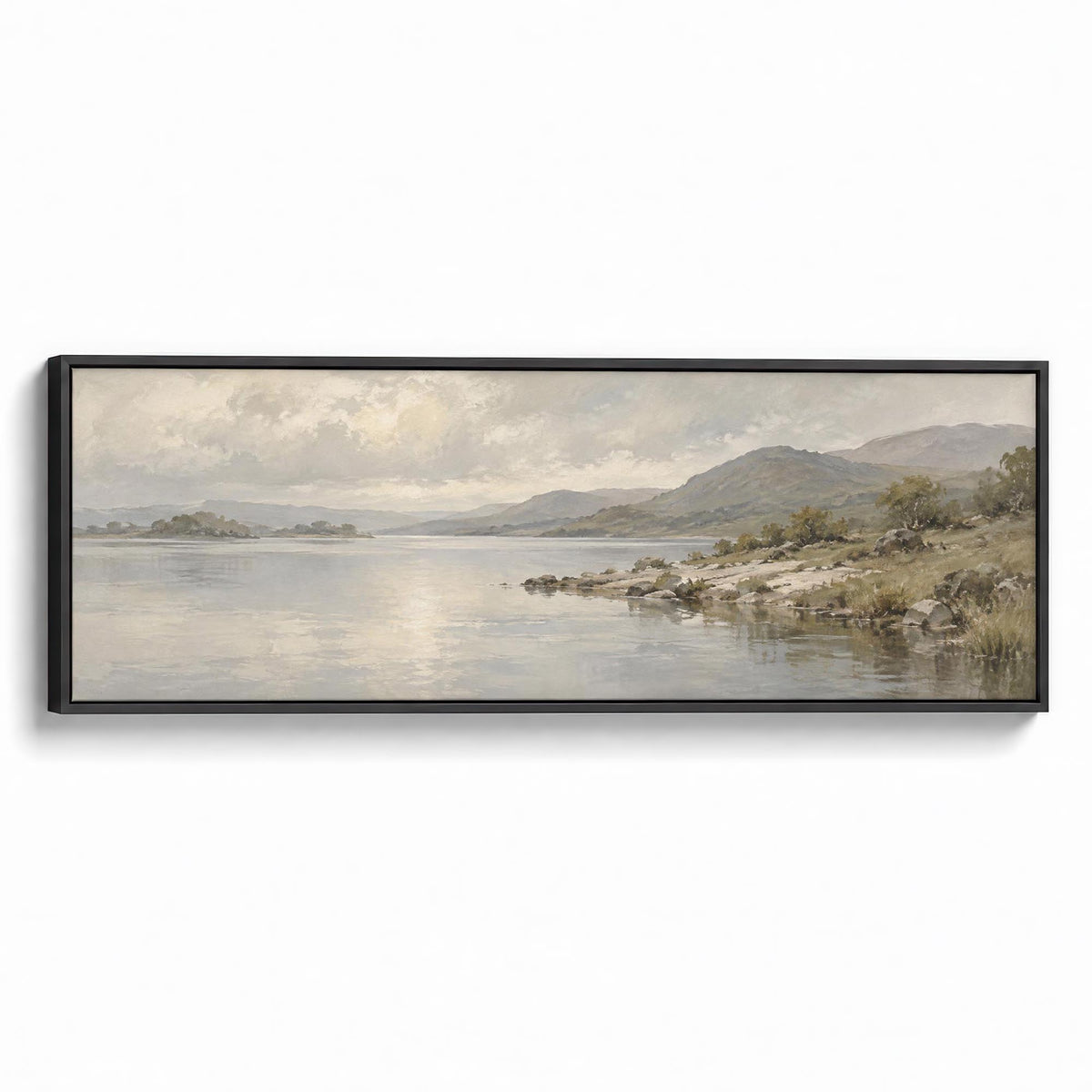 Quiet Shore Canvas Print Black Wall Art - Melrose Editions