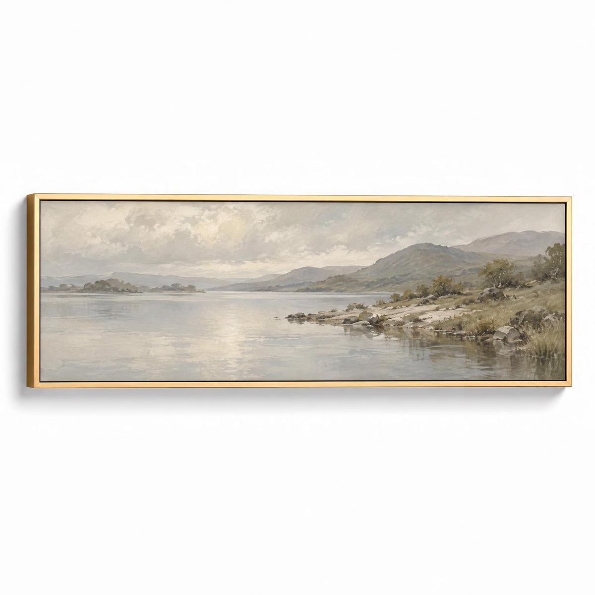 Quiet Shore Canvas Print Gold Wall Art - Melrose Editions