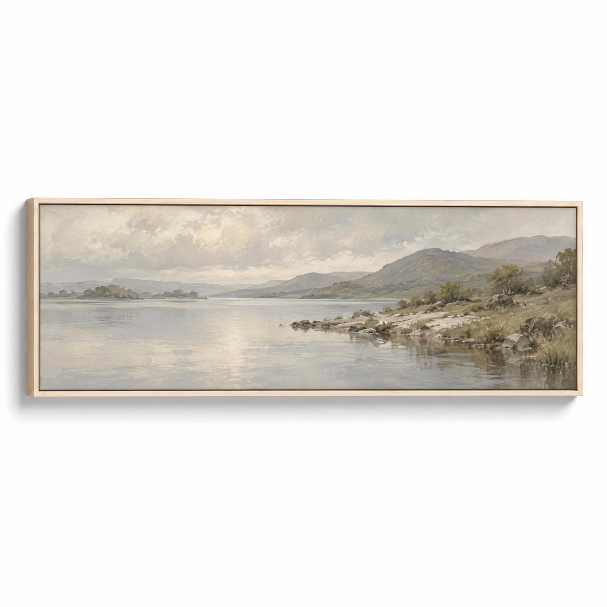 Quiet Shore Canvas Print Natural Wall Art - Melrose Editions
