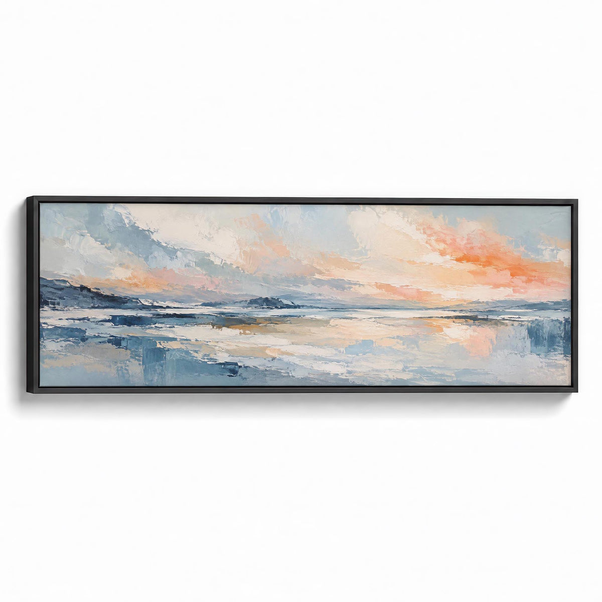 Rosewater Blue Canvas Print Black Wall Art - Melrose Editions