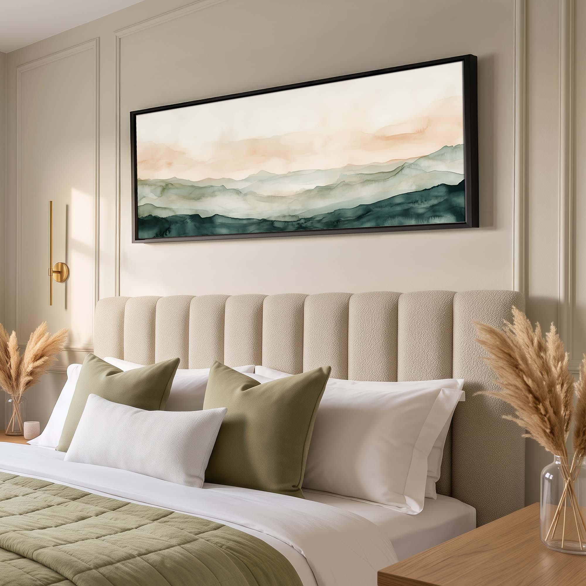 Sage Mountain Canvas Print Wall Art - Melrose Editions