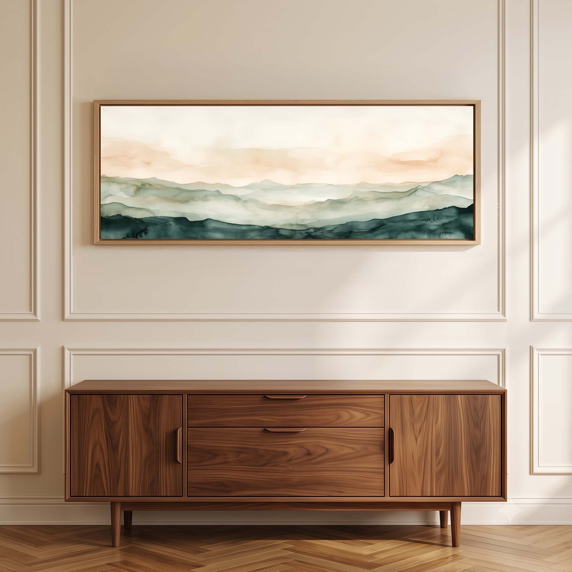 Sage Mountain Canvas Print Wall Art - Melrose Editions
