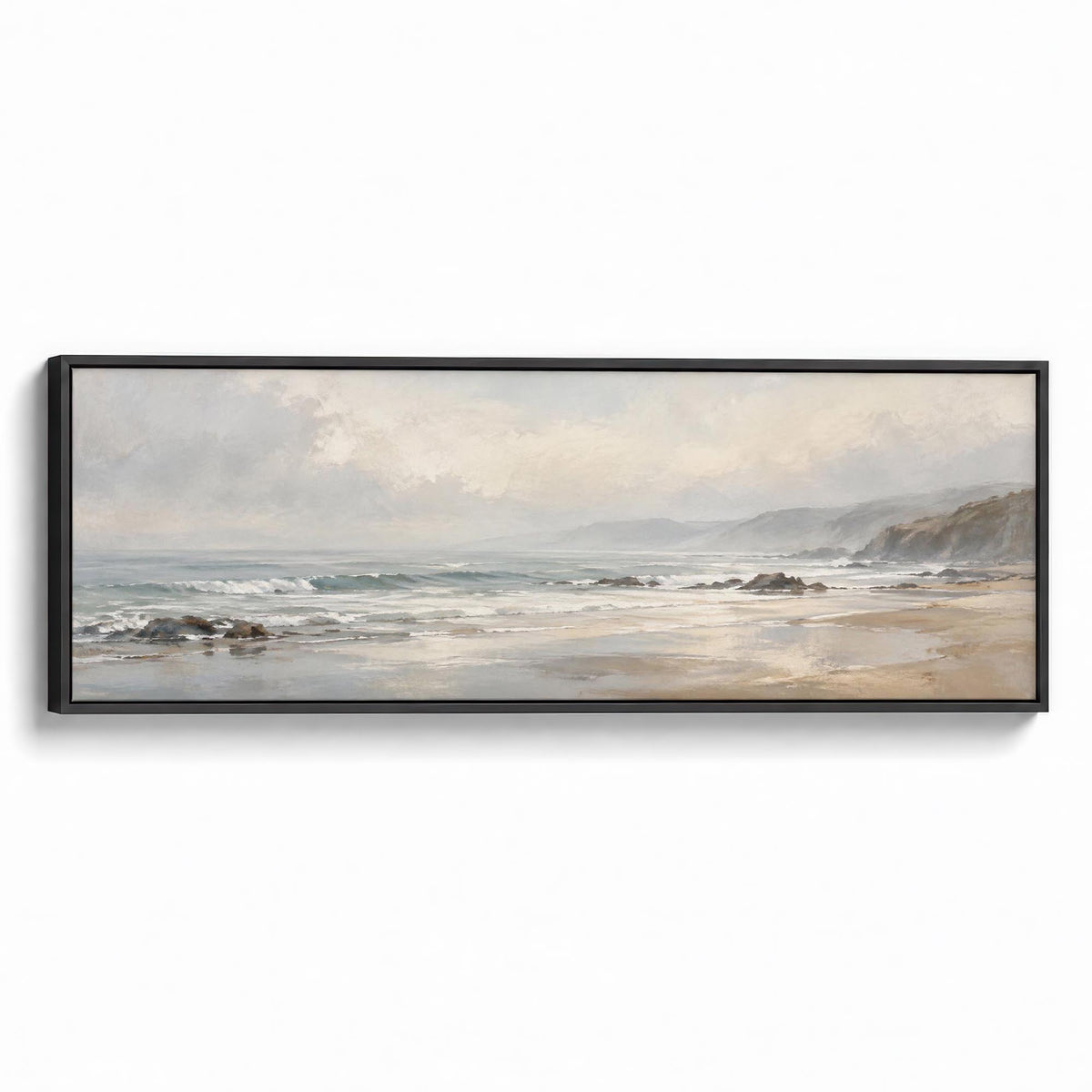 Sandy Tides Canvas Print Black Wall Art - Melrose Editions