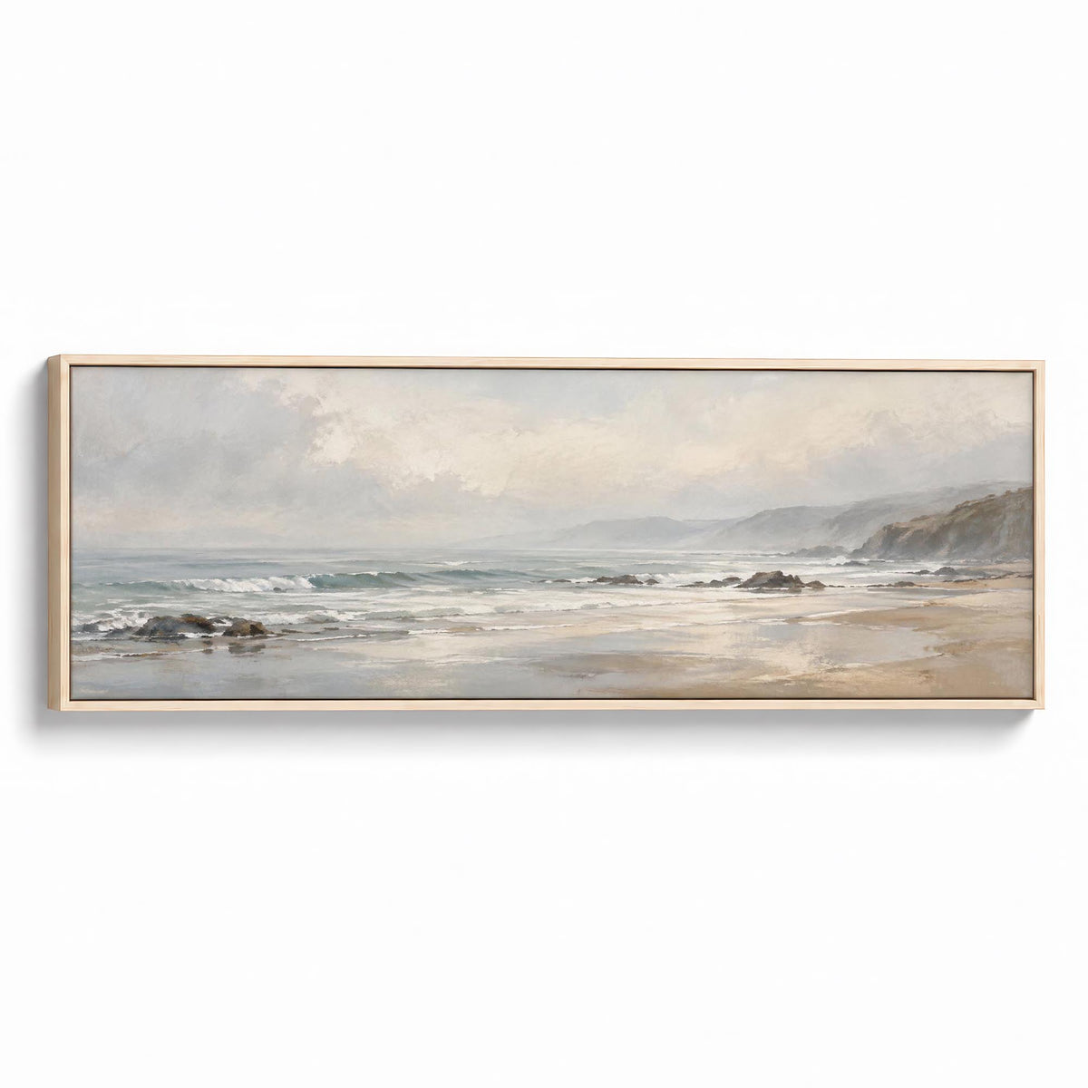 Sandy Tides Canvas Print Natural Wall Art - Melrose Editions