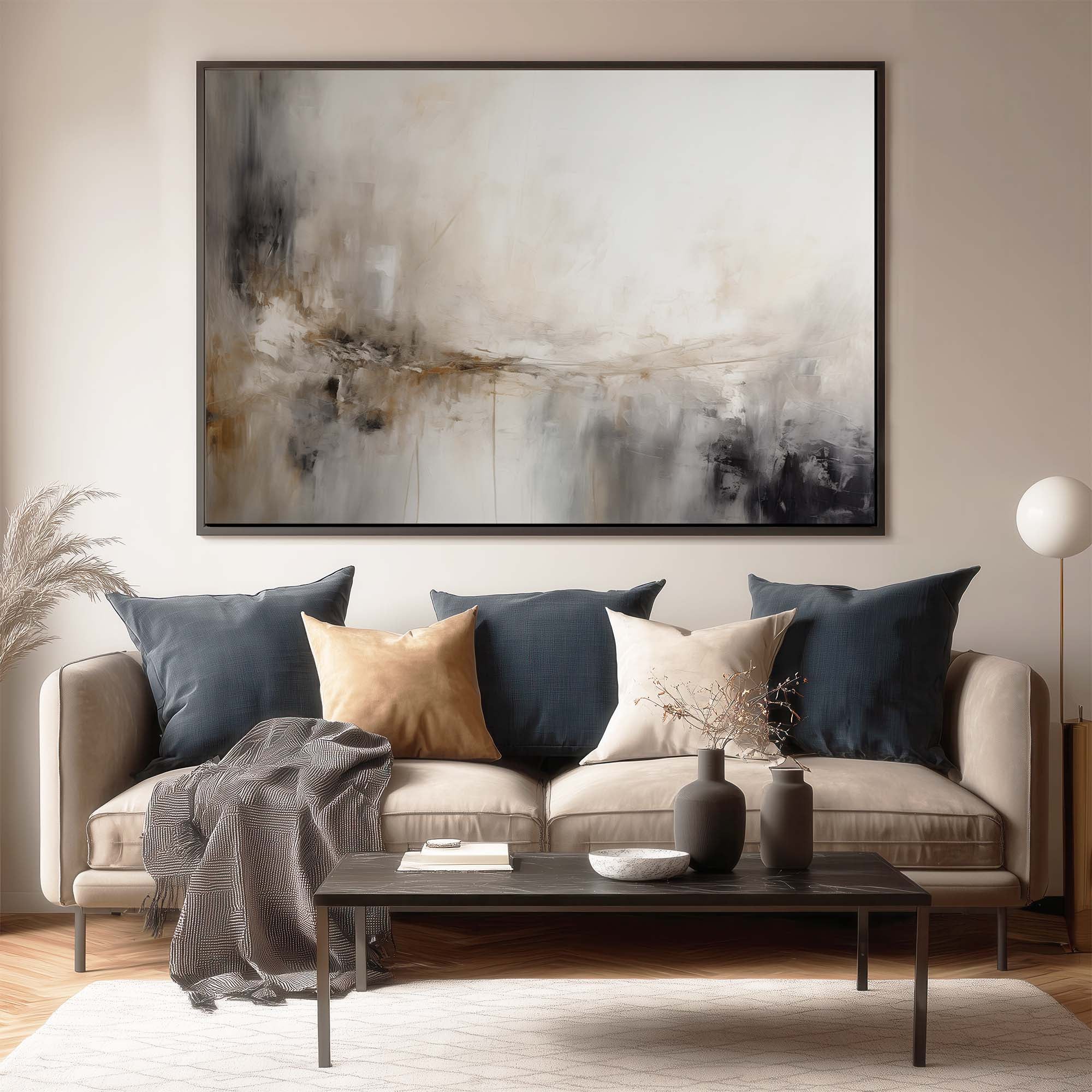 Shadowlight Framed Canvas Small — 18×24″ Natural Wall Art - Melrose Editions