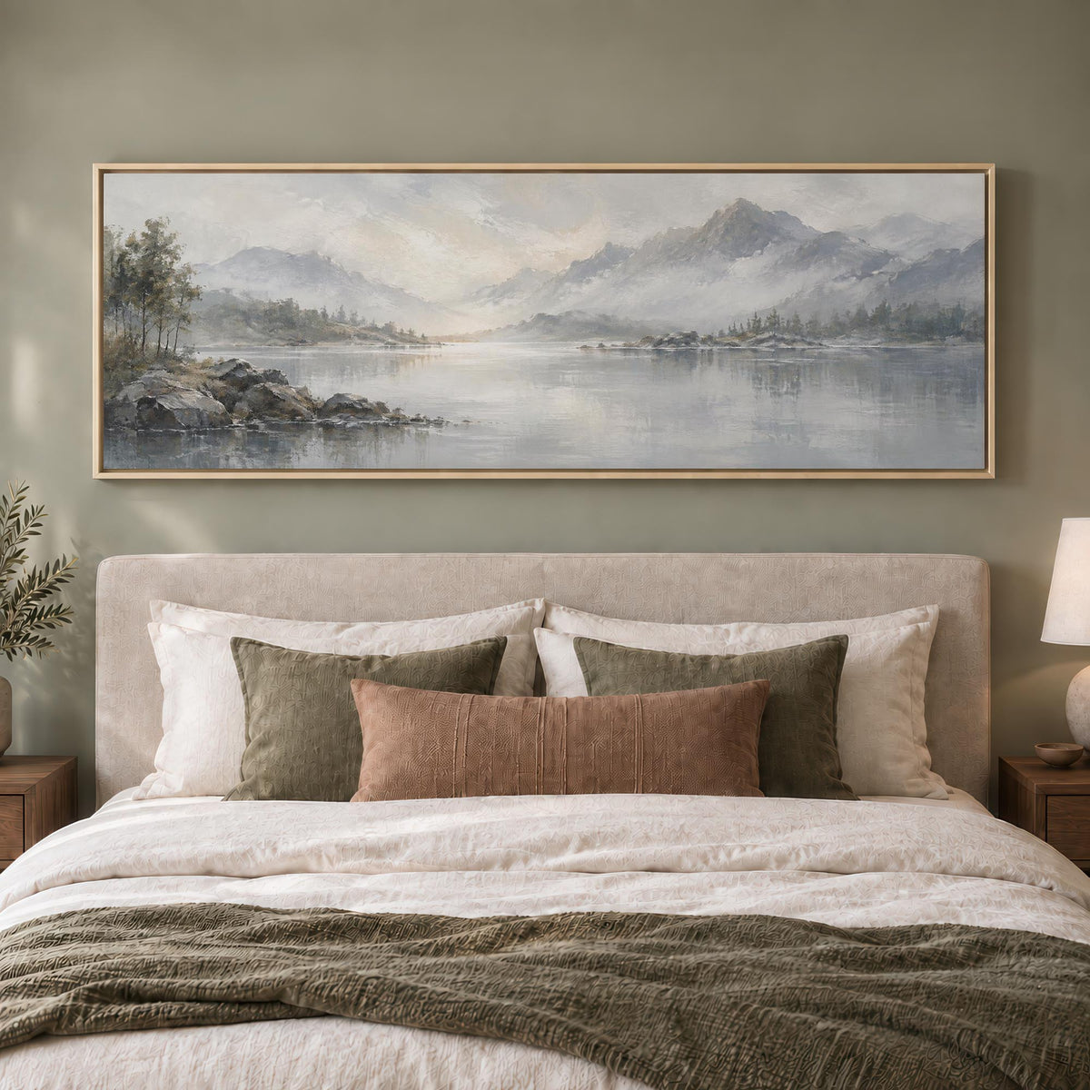 Silver Lake Canvas Print Wall Art - Melrose Editions