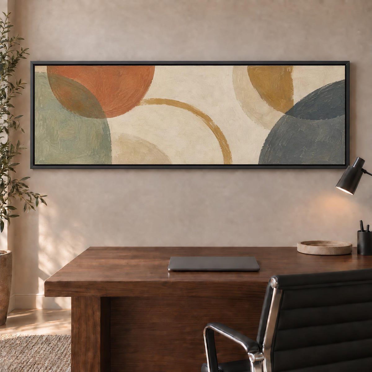 Soft Arcs Canvas Print Wall Art - Melrose Editions