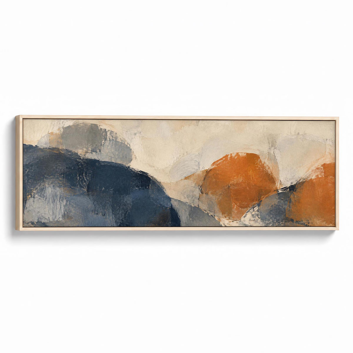 Soft Geometry Canvas Print Natural Wall Art - Melrose Editions