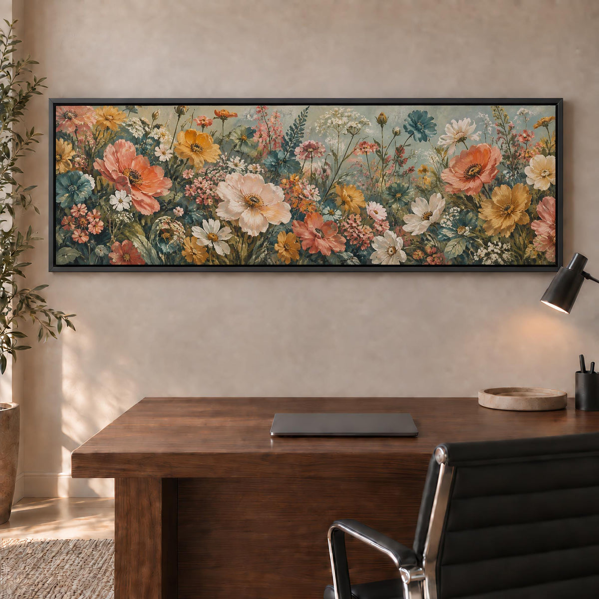 Summer Wildflowers Canvas Print Wall Art - Melrose Editions