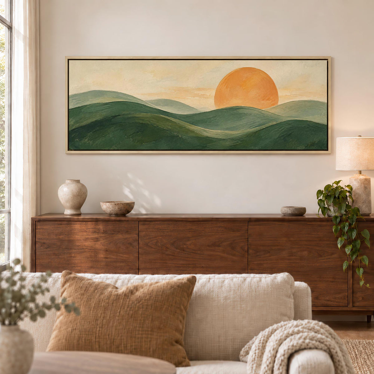 Sunlit Earth Canvas Print Wall Art - Melrose Editions