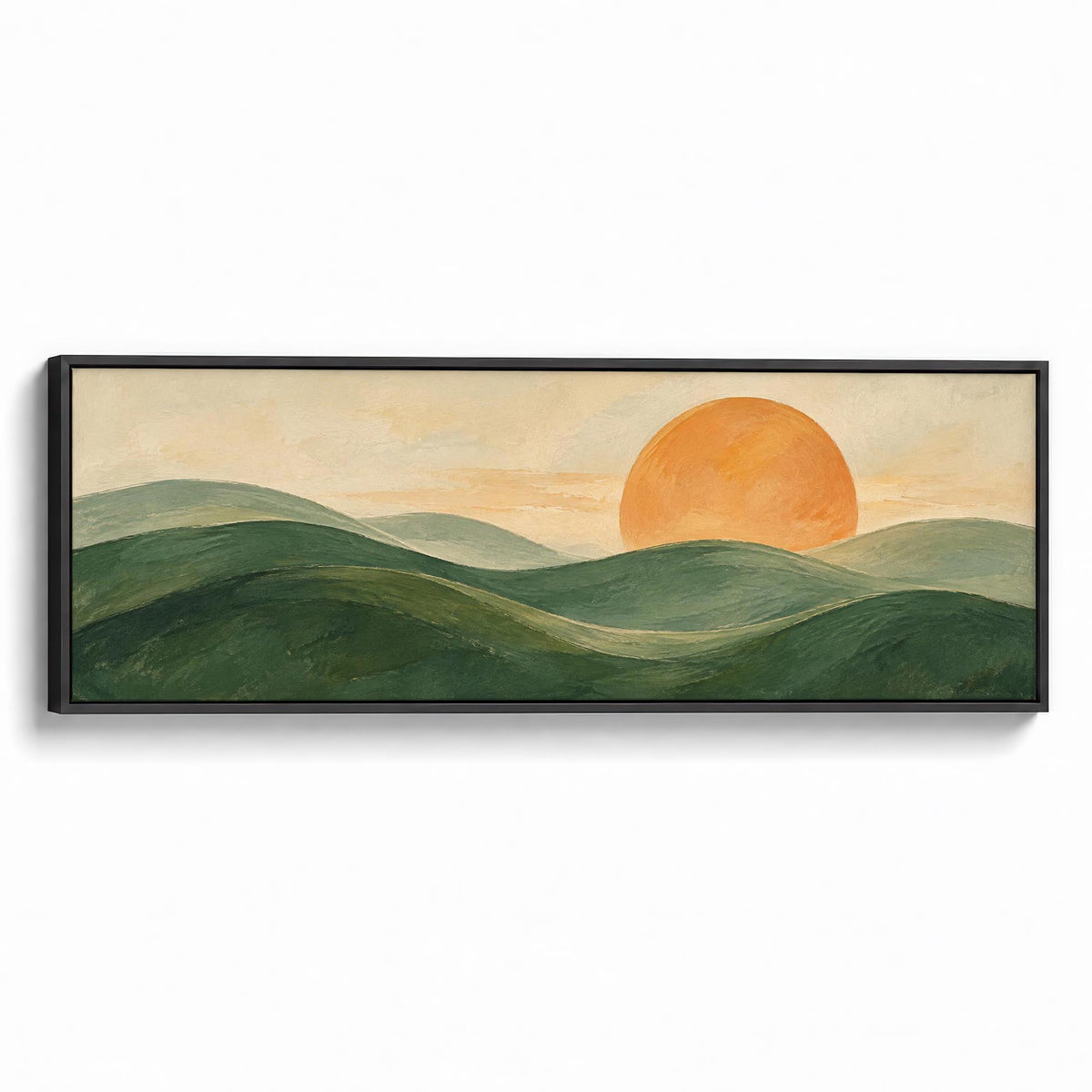 Sunlit Earth Canvas Print Black Wall Art - Melrose Editions