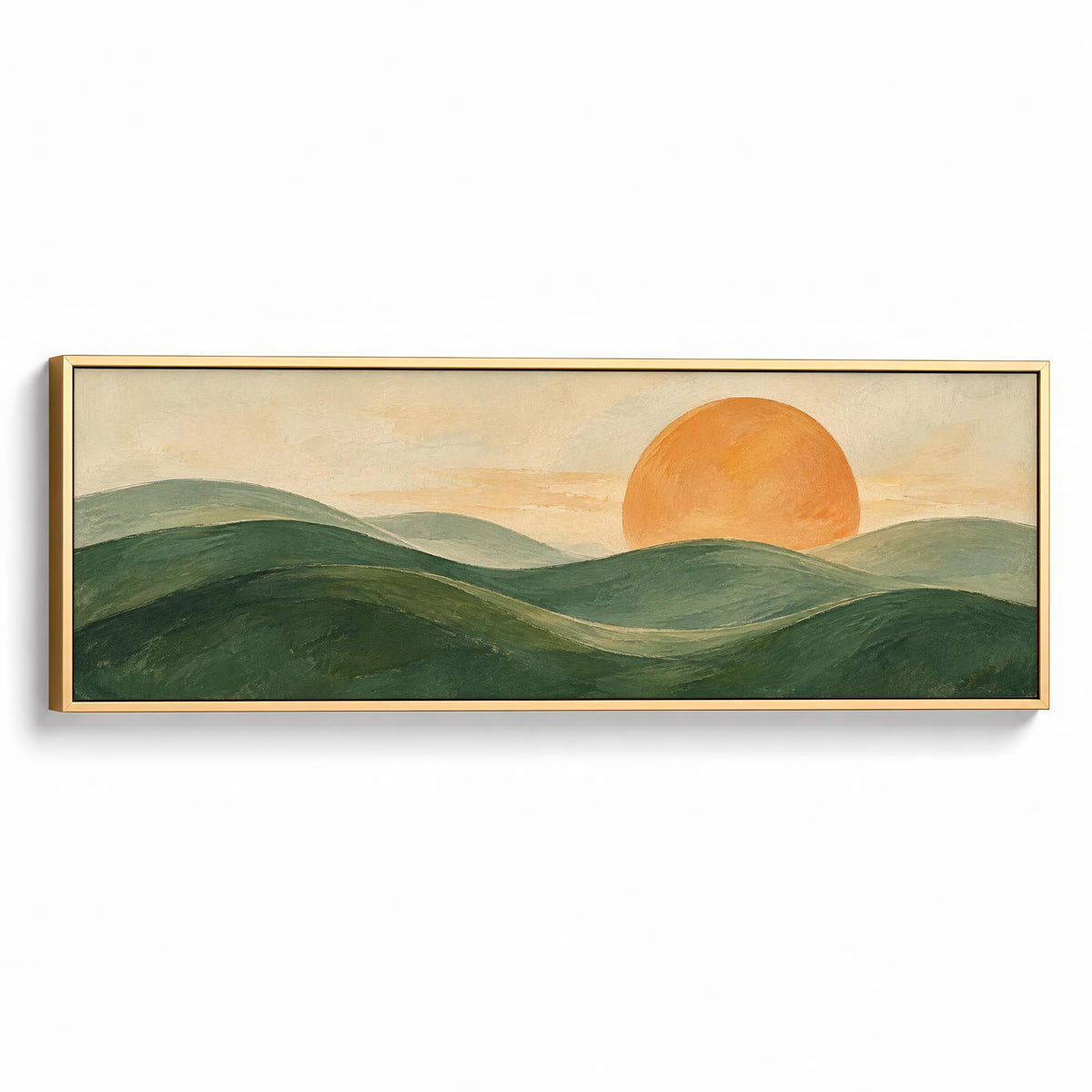 Sunlit Earth Canvas Print Gold Wall Art - Melrose Editions