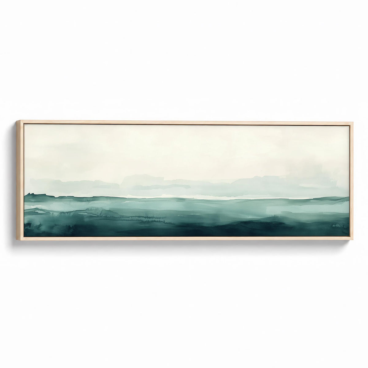 Teal Horizon Canvas Print Wall Art - Melrose Editions