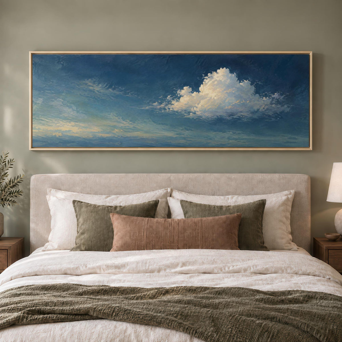Teal Skies Canvas Print Wall Art - Melrose Editions