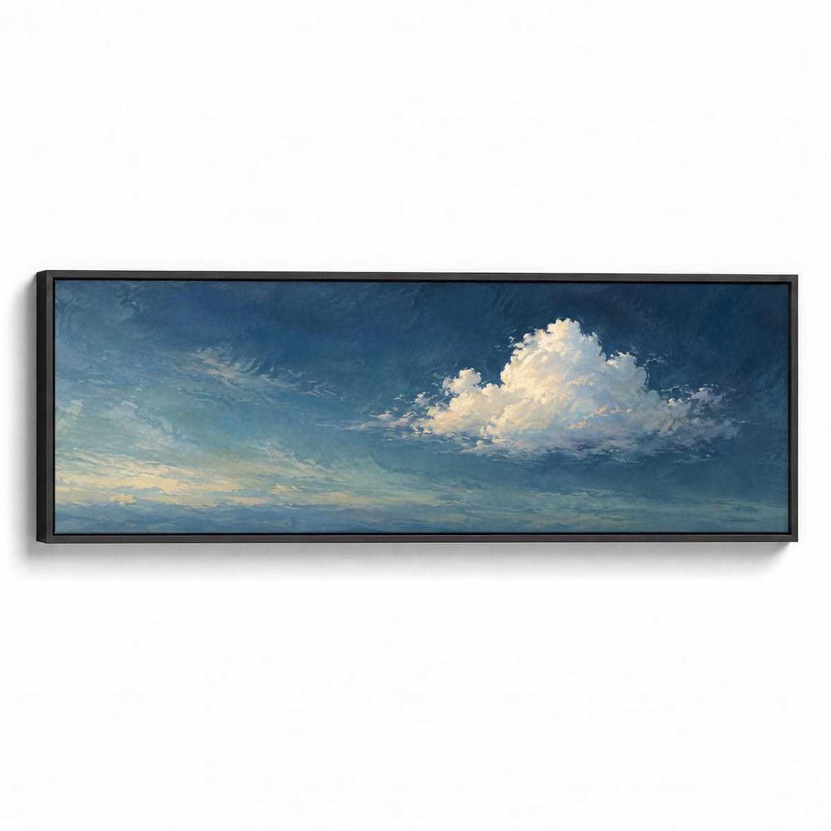 Teal Skies Canvas Print Black Wall Art - Melrose Editions
