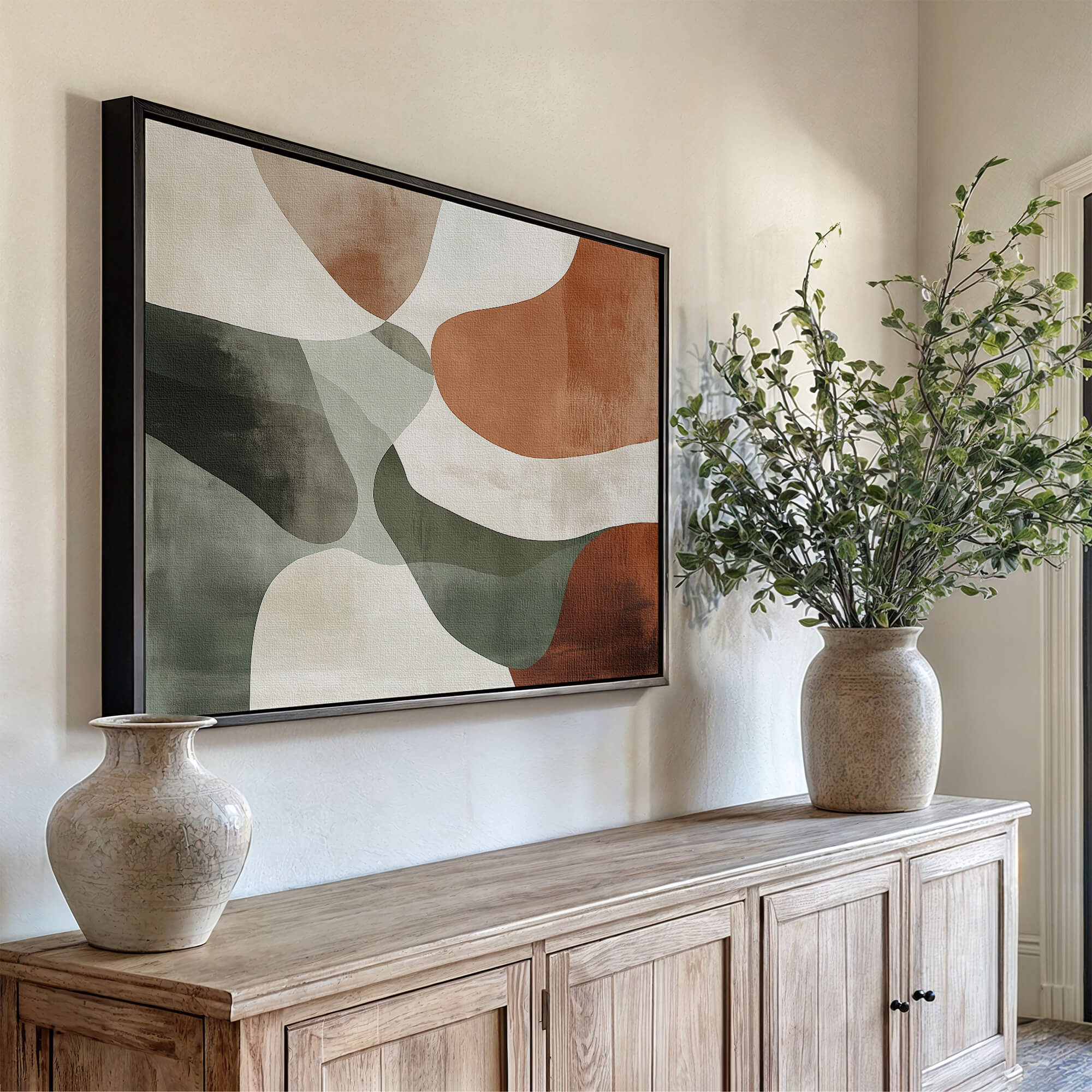 Terrene Framed Canvas Wall Art - Melrose Editions