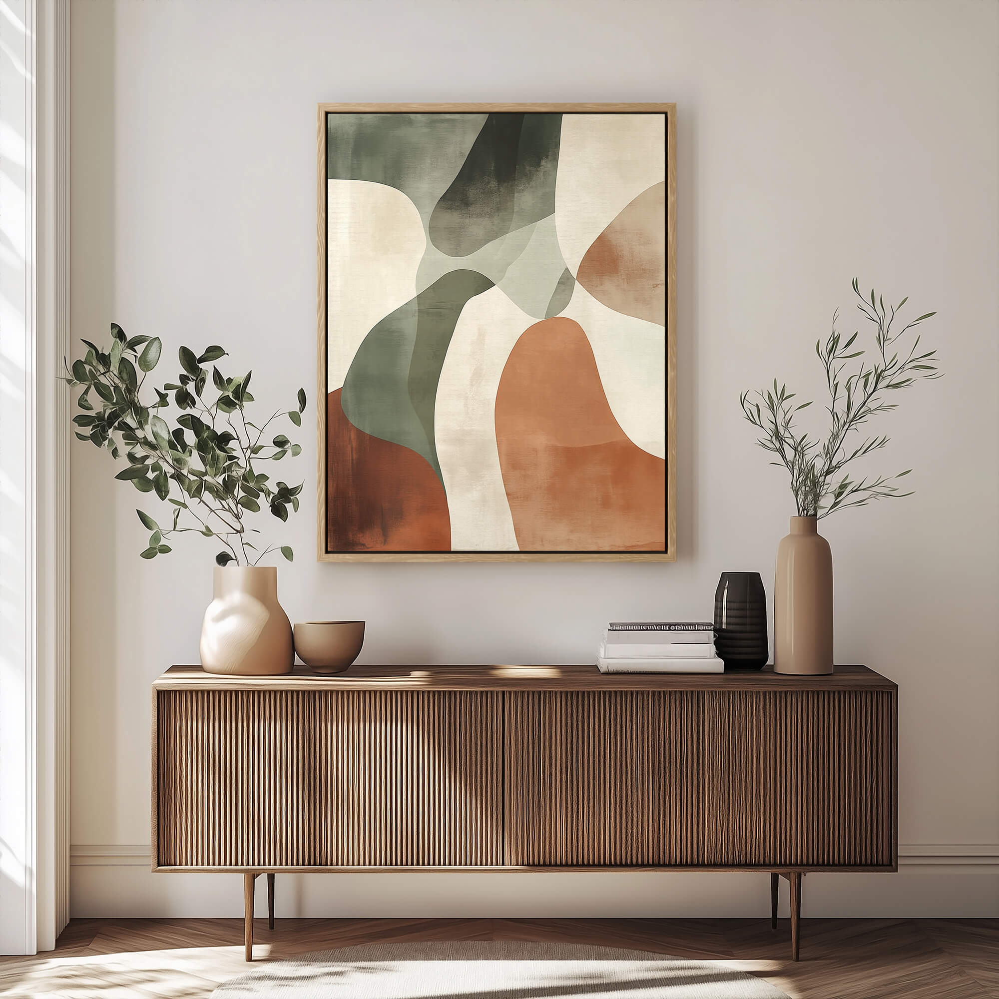 Terrene Framed Canvas Wall Art - Melrose Editions