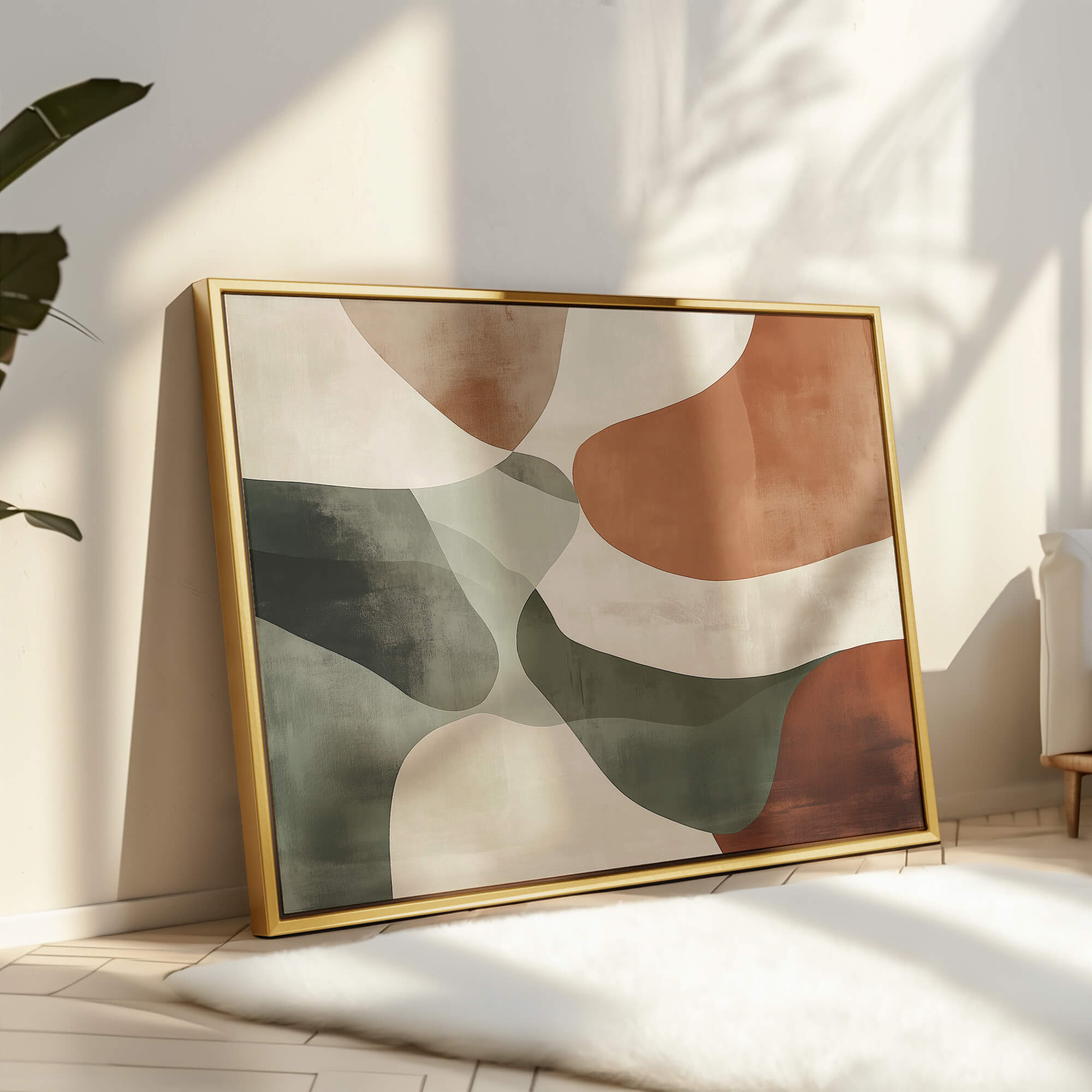 Terrene Framed Canvas Small — 18×24″ Natural Wall Art - Melrose Editions