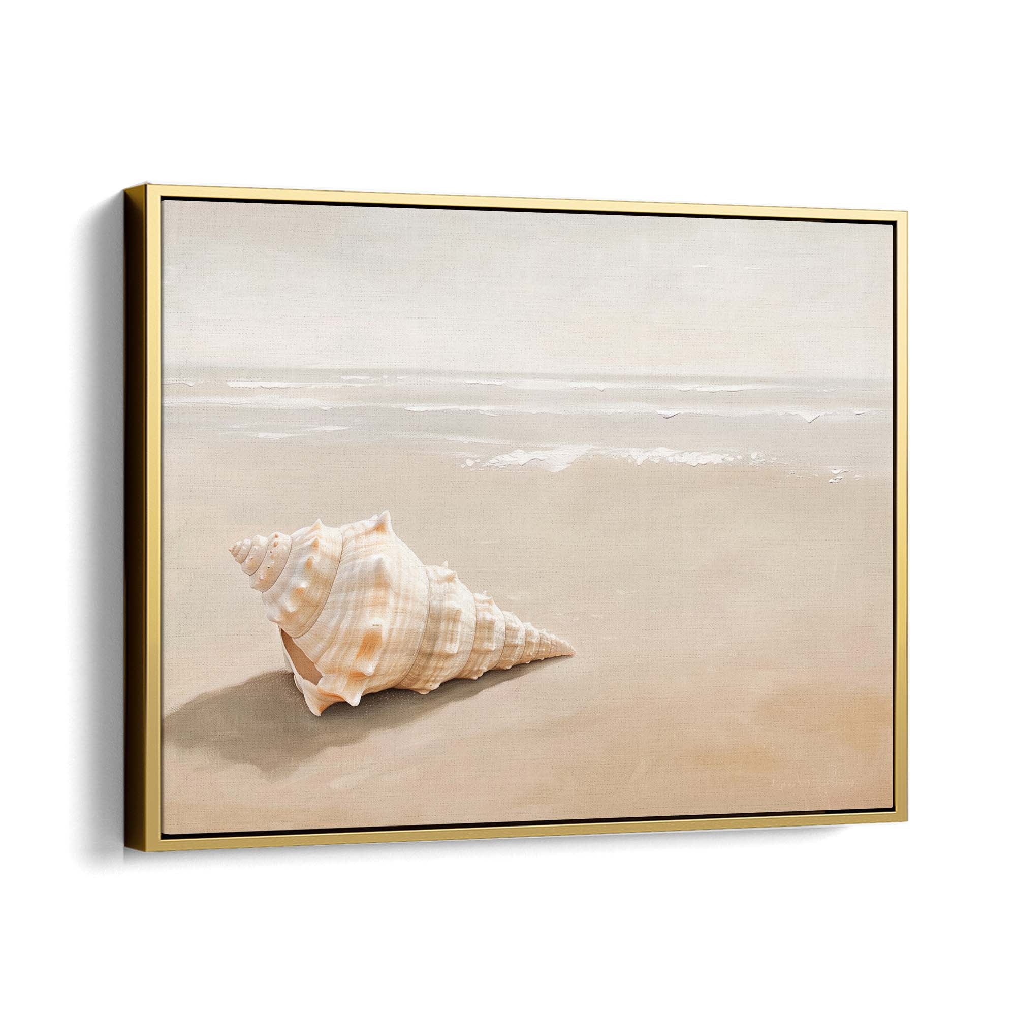 Tranquil Shores Canvas Print Gold Wall Art - Melrose Editions