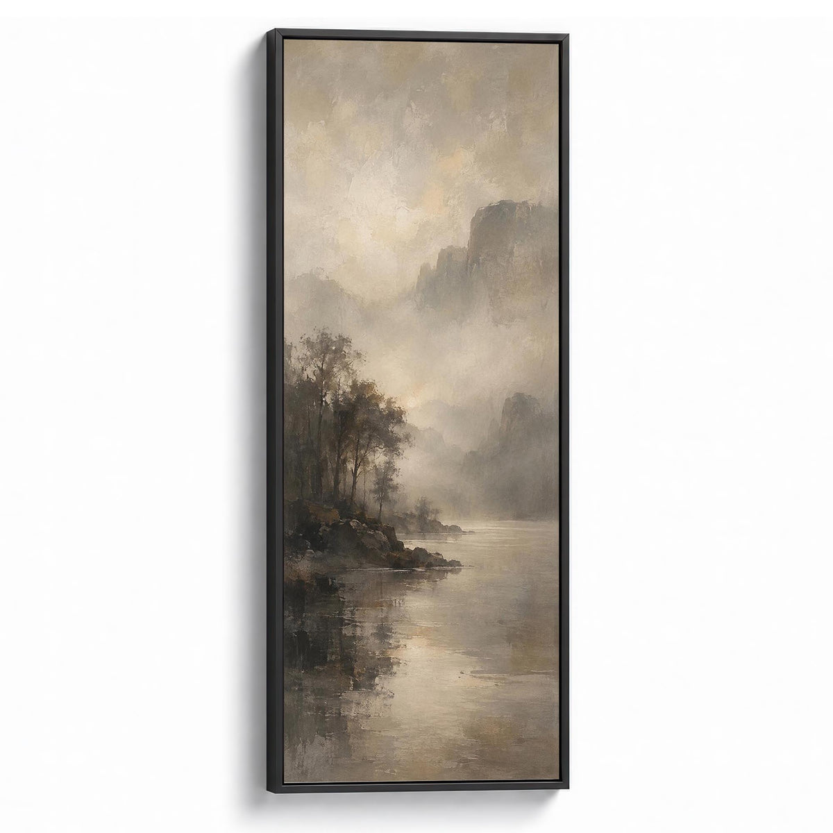 Umber Mist Canvas Print Black Wall Art - Melrose Editions