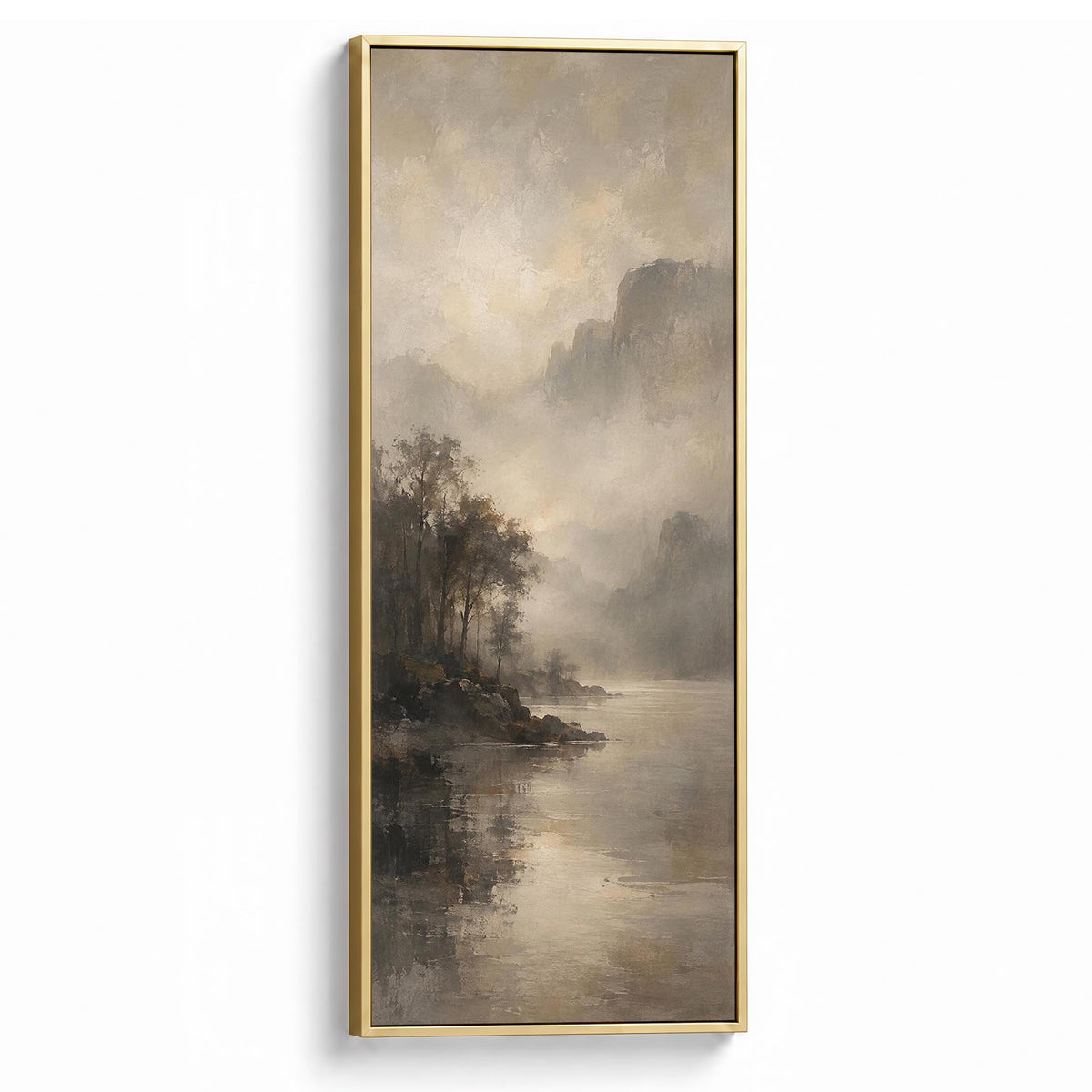 Umber Mist Canvas Print Gold Wall Art - Melrose Editions