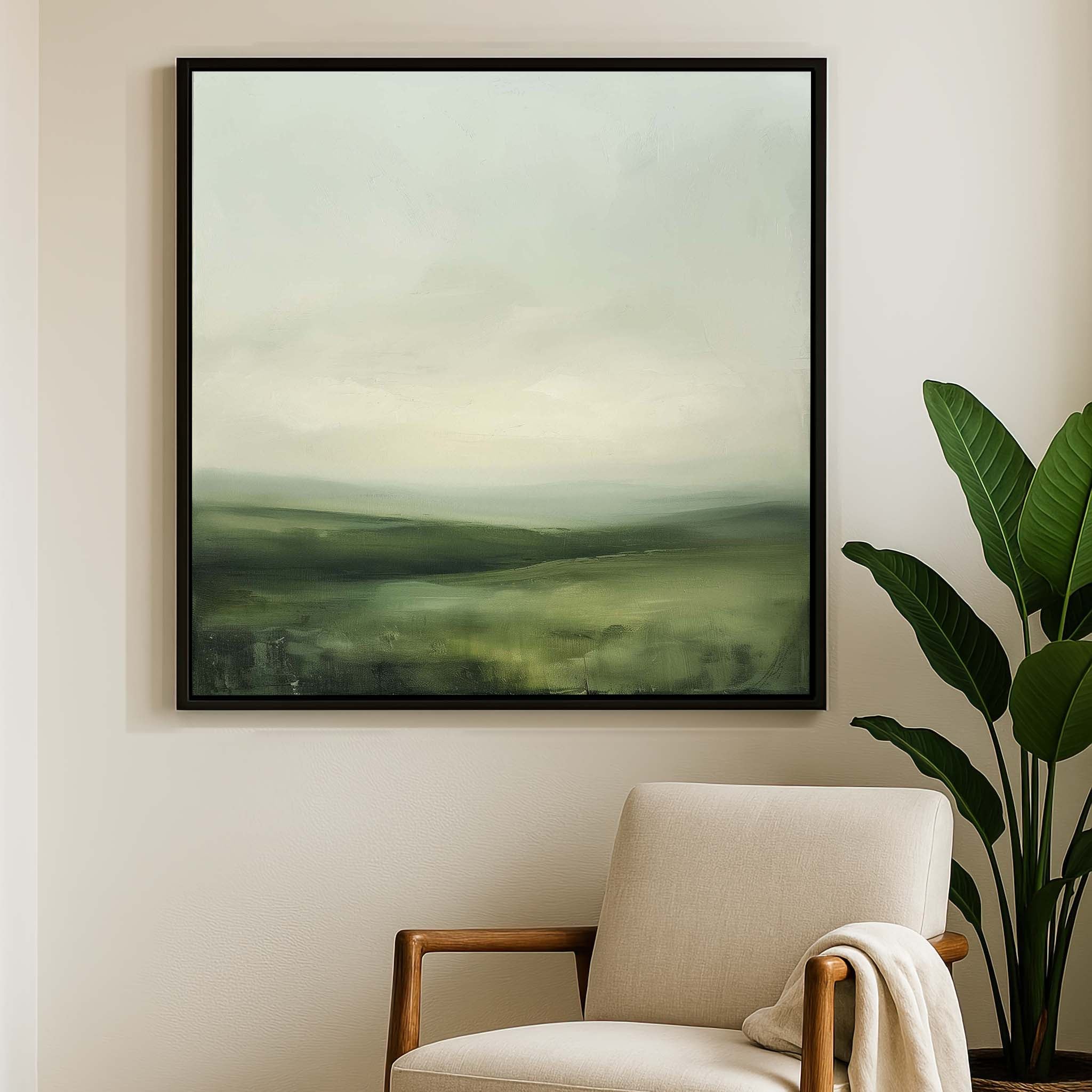 Green Mist Canvas Print Wall Art - Melrose Editions