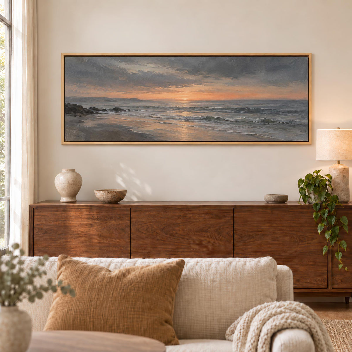 Amber Evening Canvas Print Wall Art - Melrose Editions