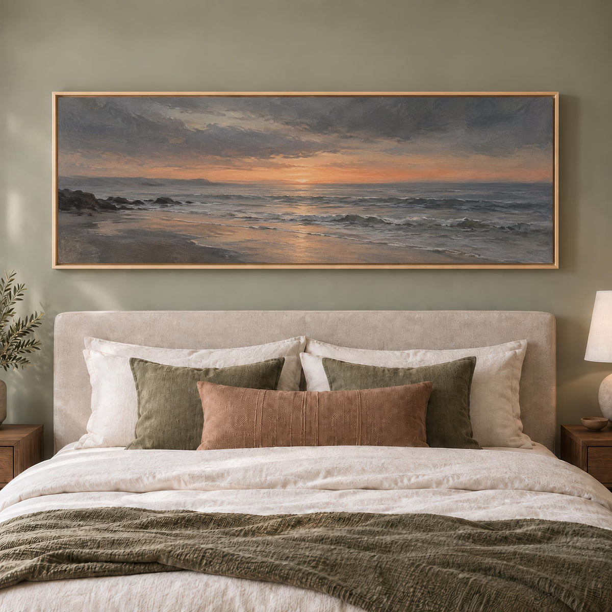 Amber Evening Canvas Print Wall Art - Melrose Editions