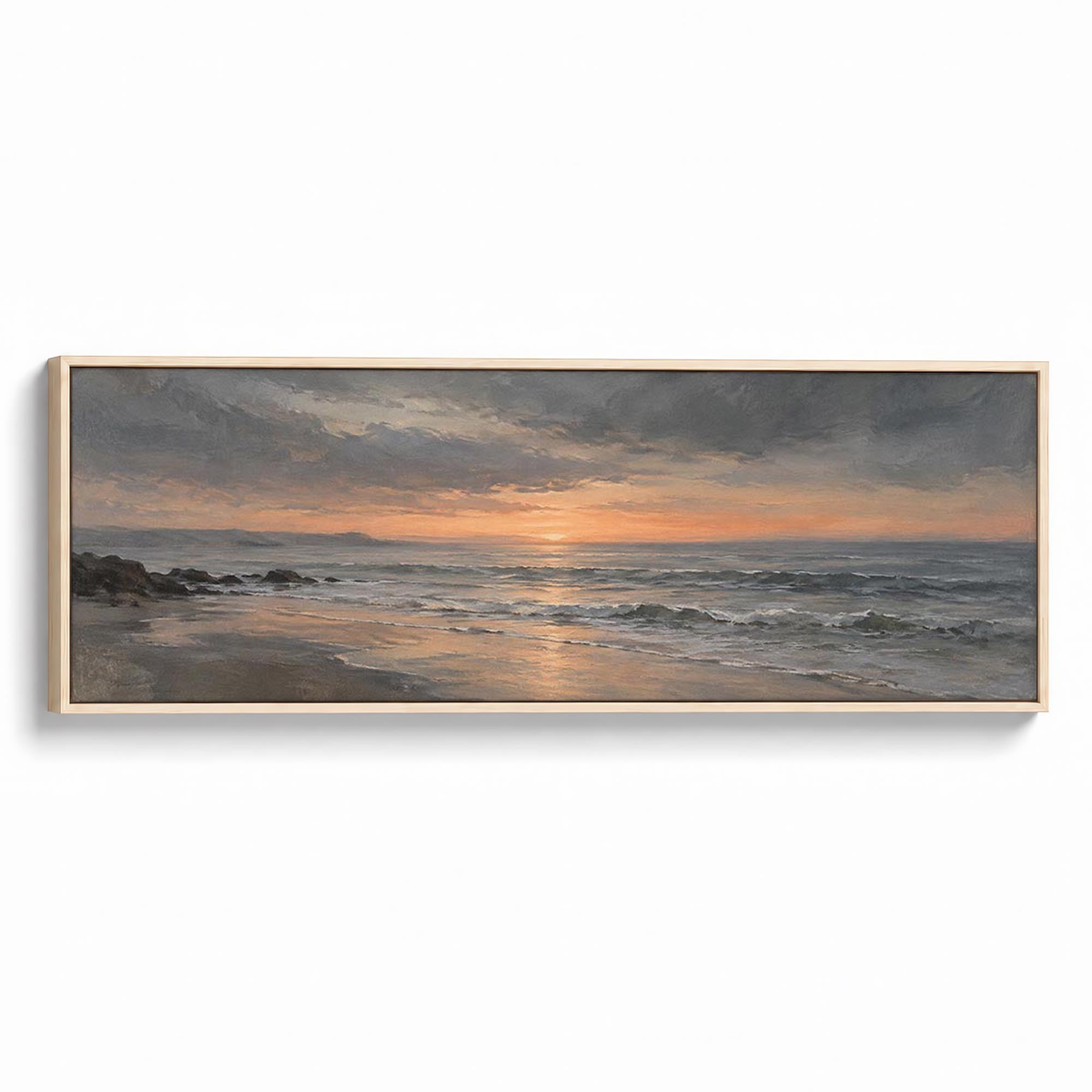 Amber Evening Canvas Print Natural Wall Art - Melrose Editions
