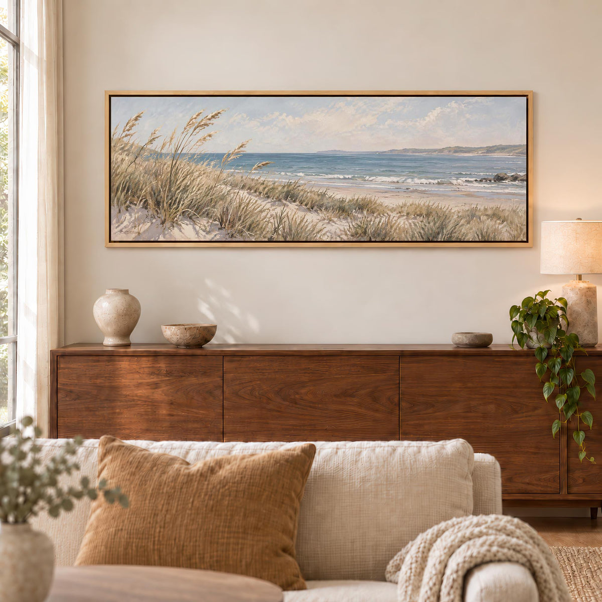 Coastal Grasses Canvas Print Wall Art - Melrose Editions