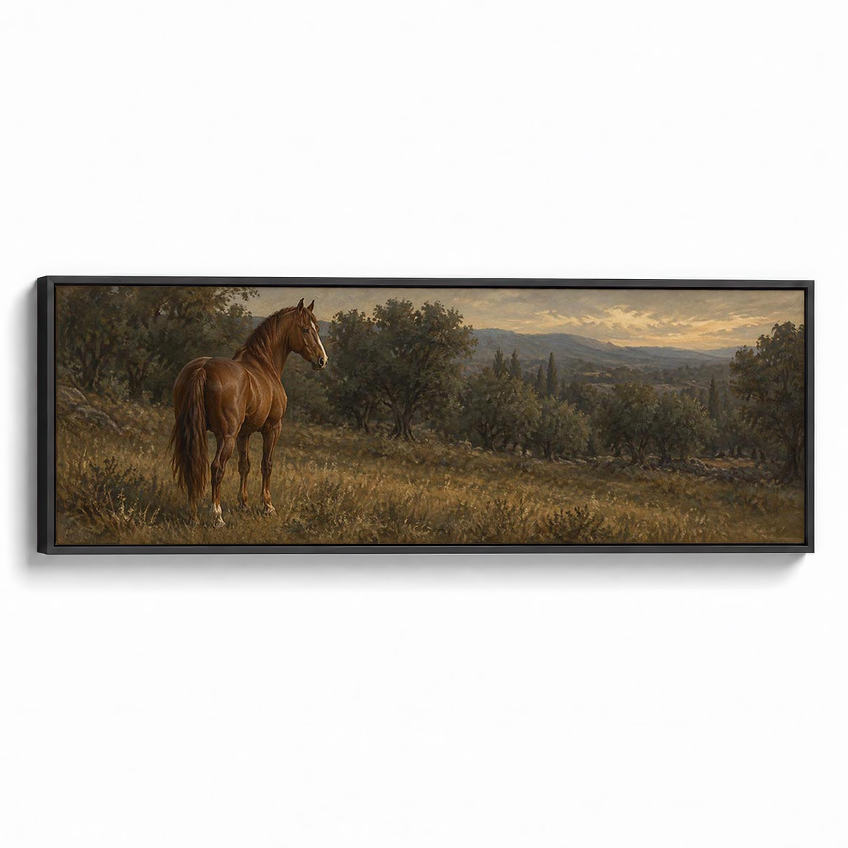 Equine Study Canvas Print Black Wall Art - Melrose Editions